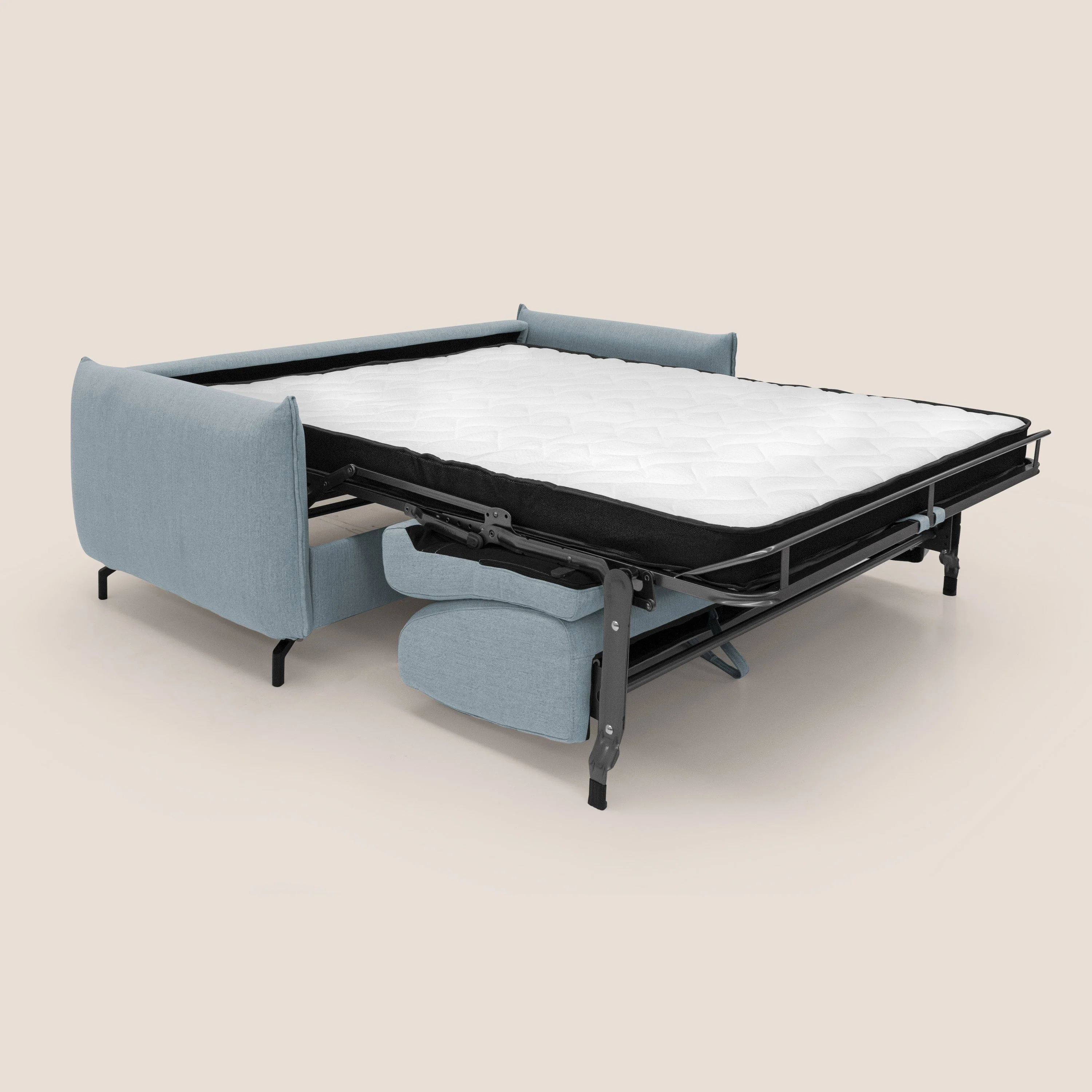 Scarlet canapé convertible en tissu mixte  coton imperméable T19 sucre glace - Image 2