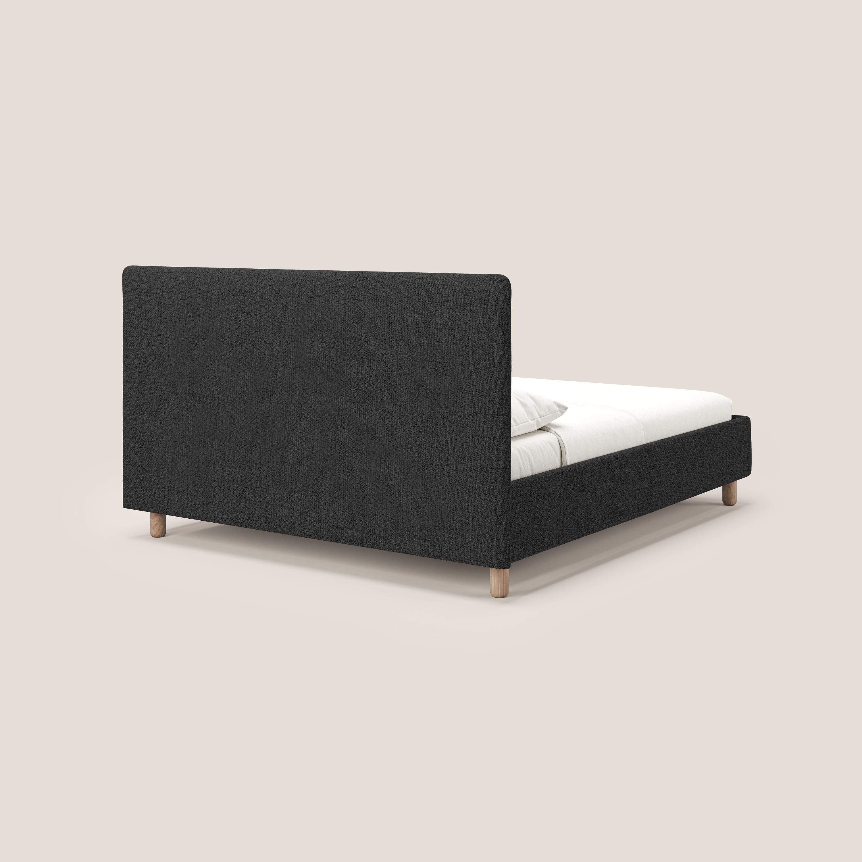 Serena lit coffre scandinave compact en tissu flammé imperméable T03 anthracite - Image 5