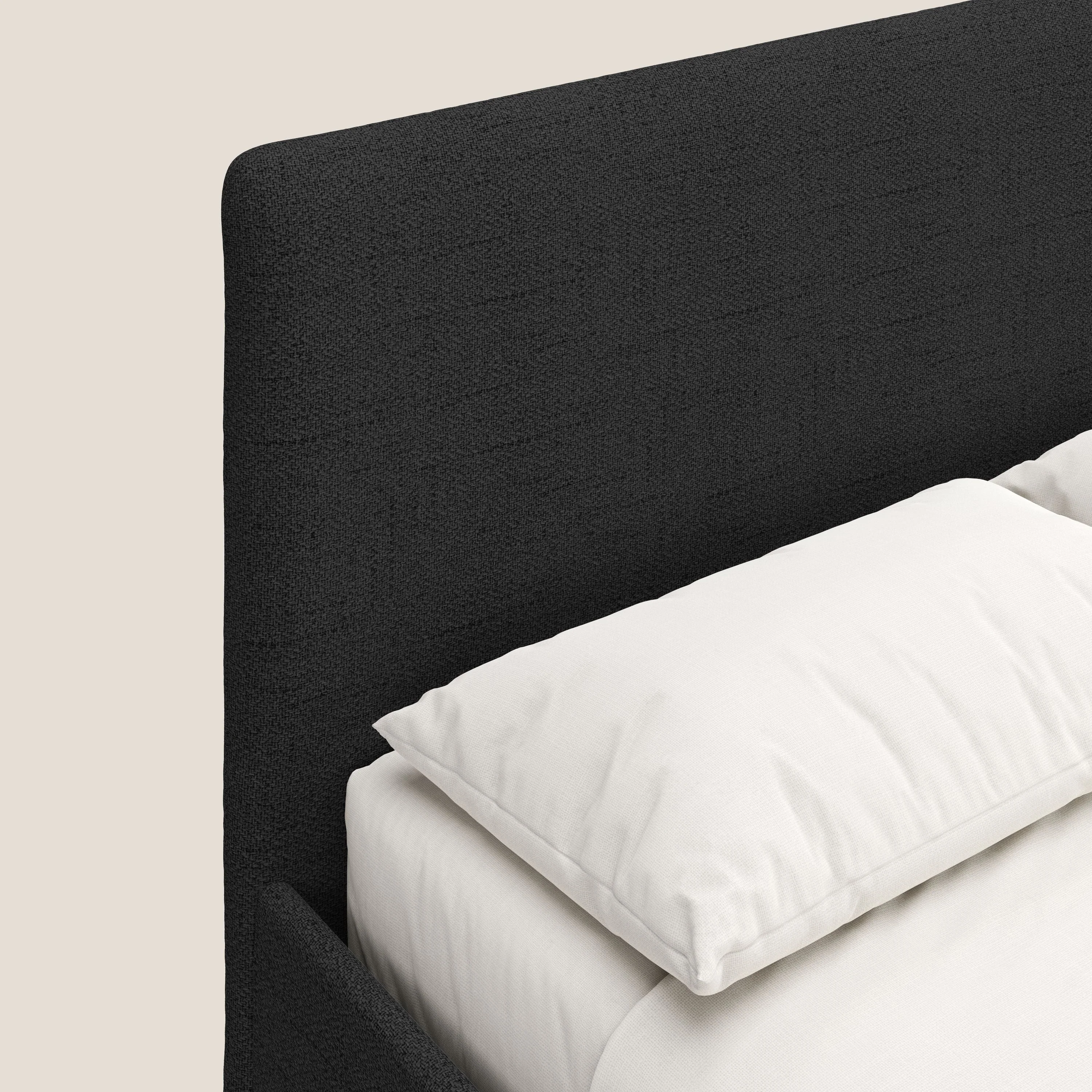 Serena lit coffre scandinave compact en tissu flammé imperméable T03 anthracite - Image 6