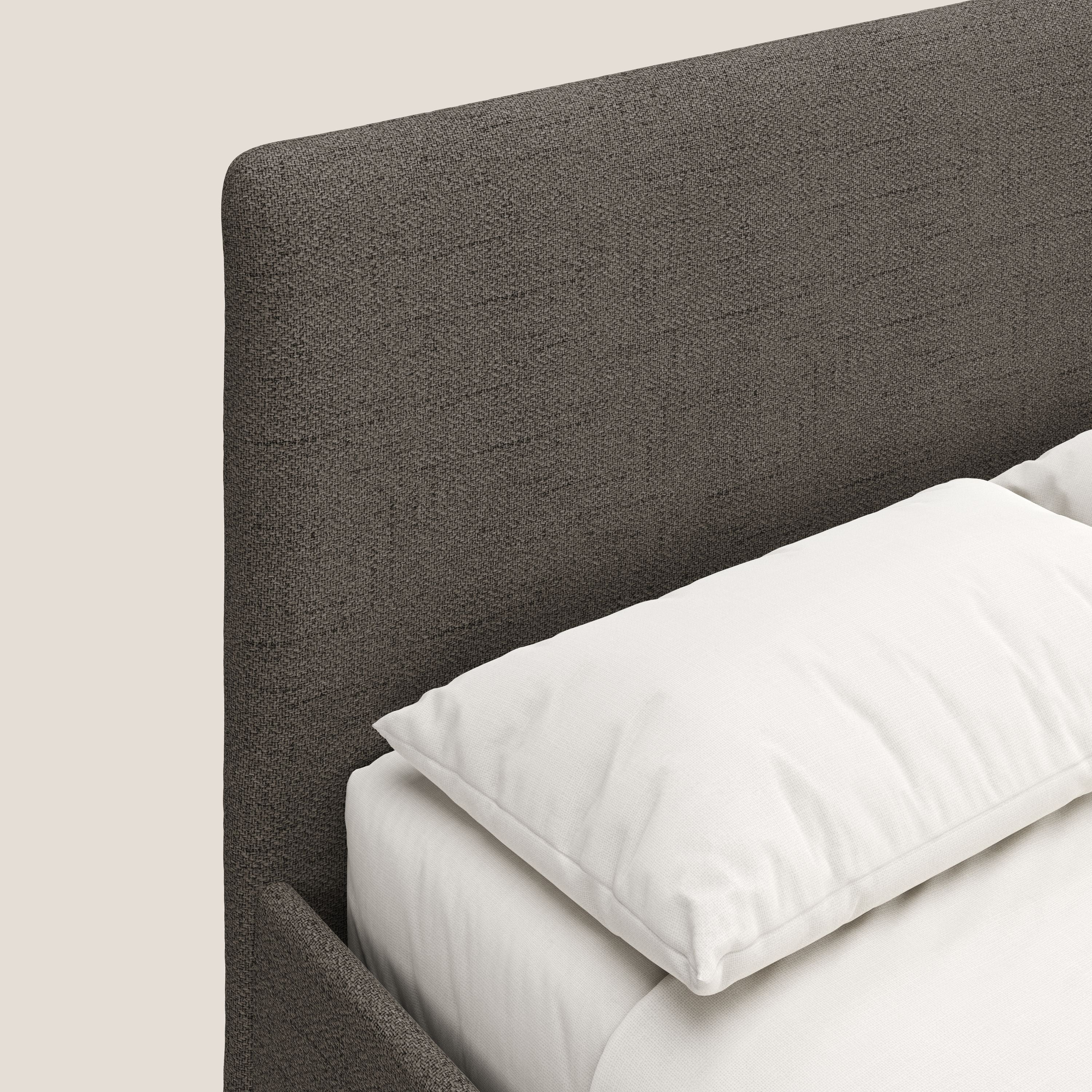 Serena lit coffre scandinave compact en tissu flammé imperméable T03 taupe - Image 6