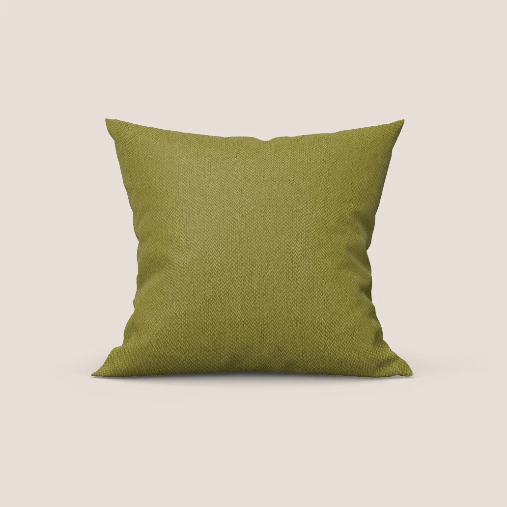 Sogno coussins carrés en tissu doux imperméable détachable T05 jaune
