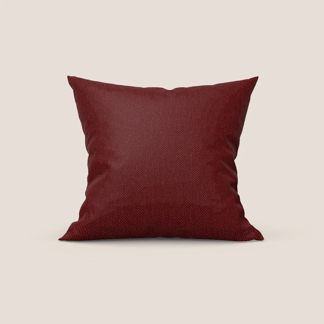 Sogno coussins carrés en tissu doux imperméable détachable T05 rouge