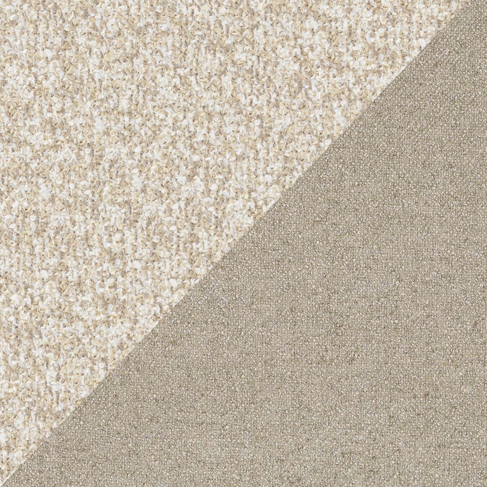 Soleil lit rembourré design avec pieds hauts en métal en bouclette détachable T12 crÚme - Image 8