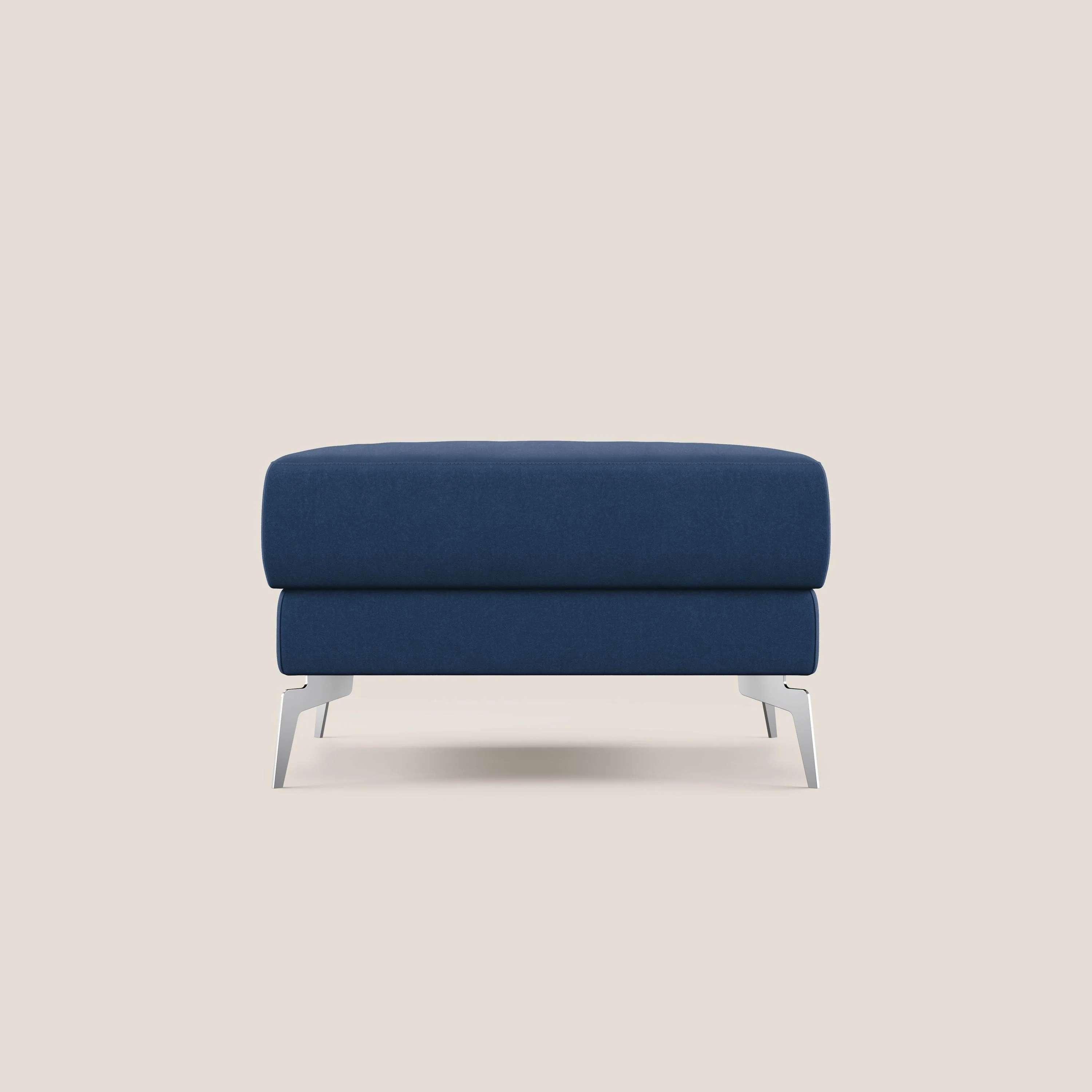 Star pouf avec pieds hauts en microfibre imperméable T11 bleu
