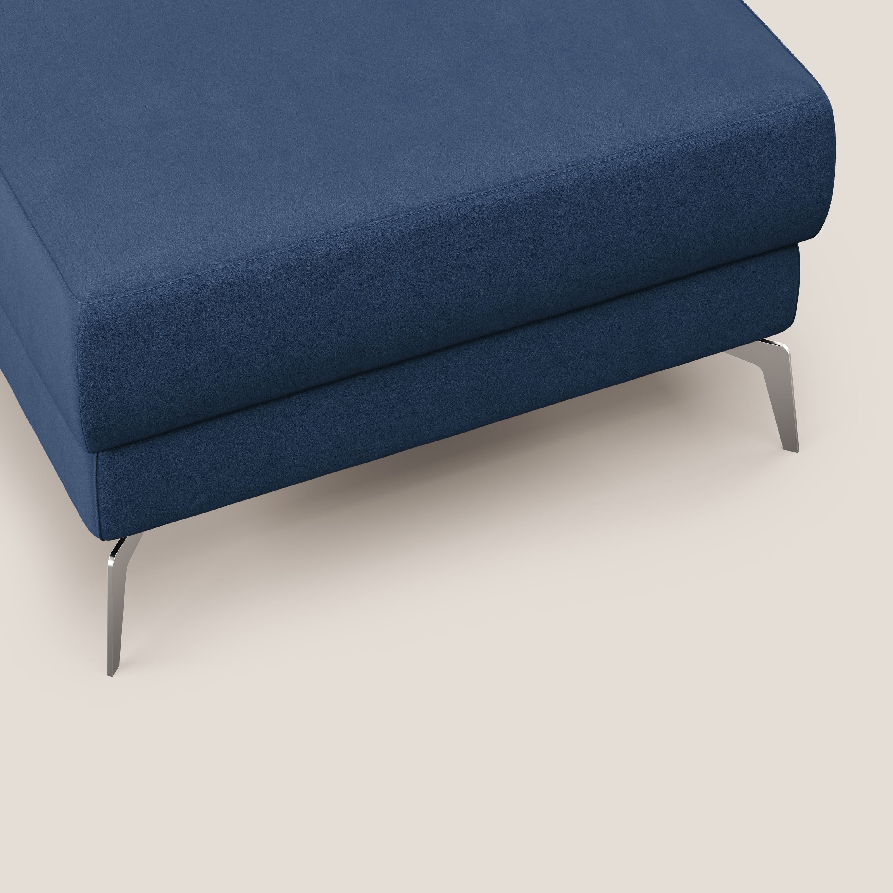 Star pouf avec pieds hauts en microfibre imperméable T11 bleu - Image 6