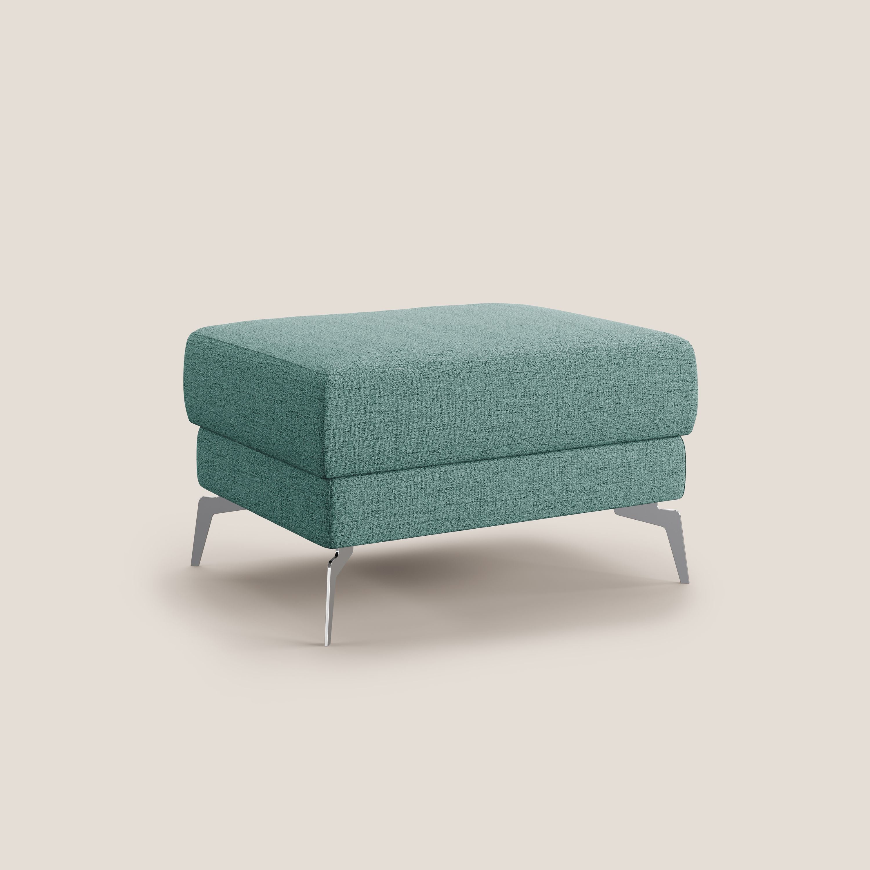Star Pouf avec pieds hauts en tissu imperméable flammé T03 vert d'eau - Image 2