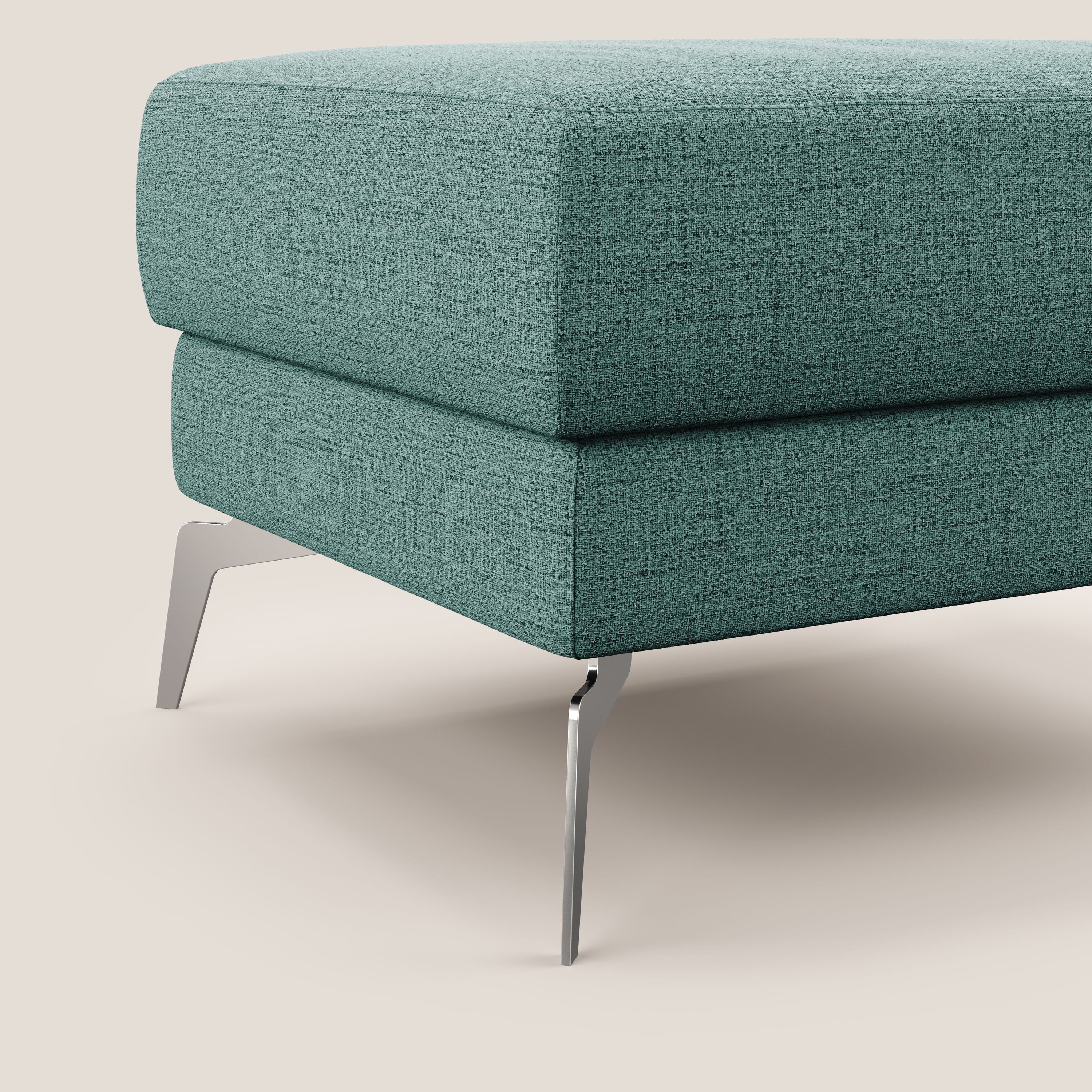 Star Pouf avec pieds hauts en tissu imperméable flammé T03 vert d'eau - Image 4