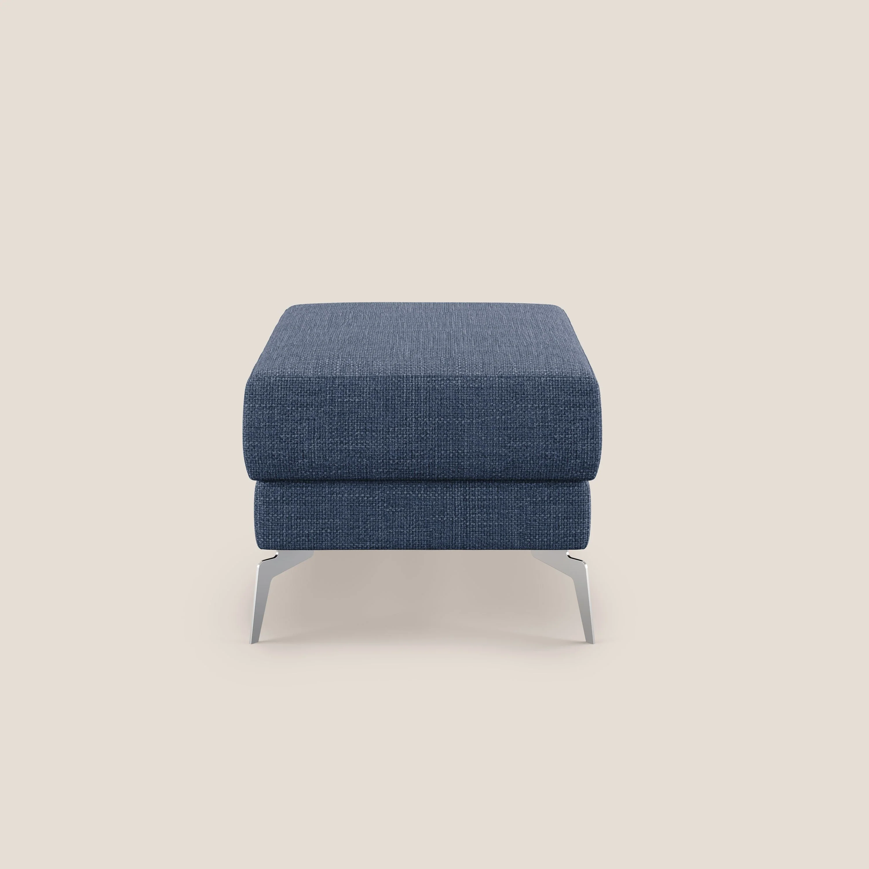 Star Pouf avec pieds hauts en tissu imperméable doux entrelacé T06 bleu - Image 3