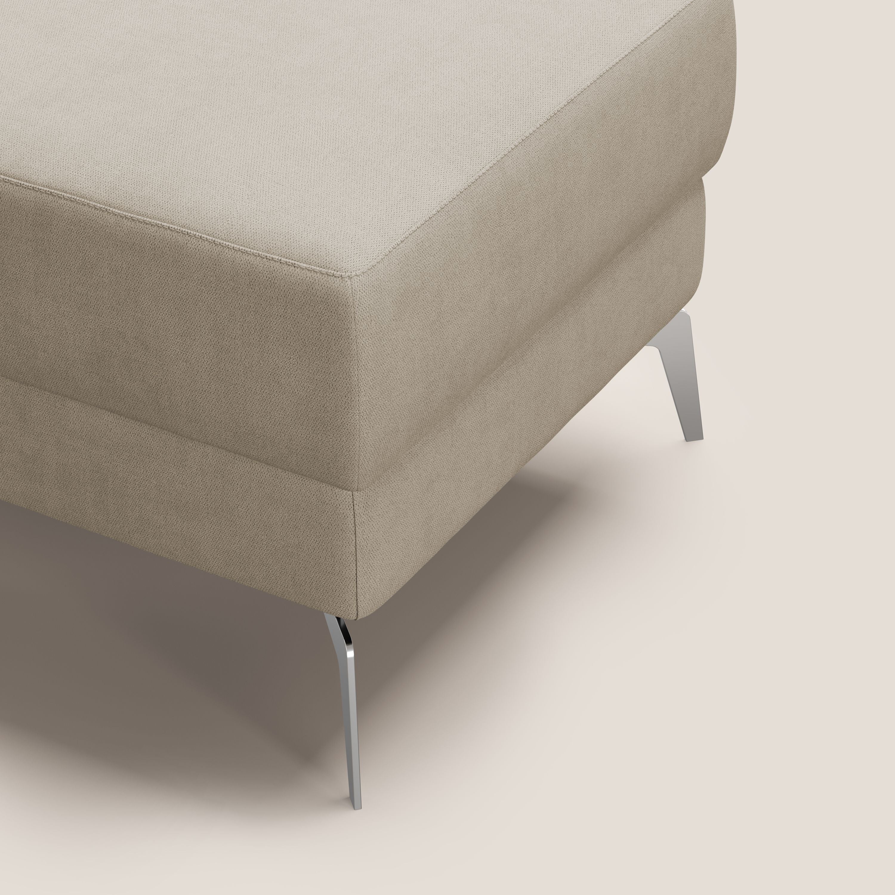 Star Pouf avec pieds hauts en tissu imperméable T02 beige - Image 7