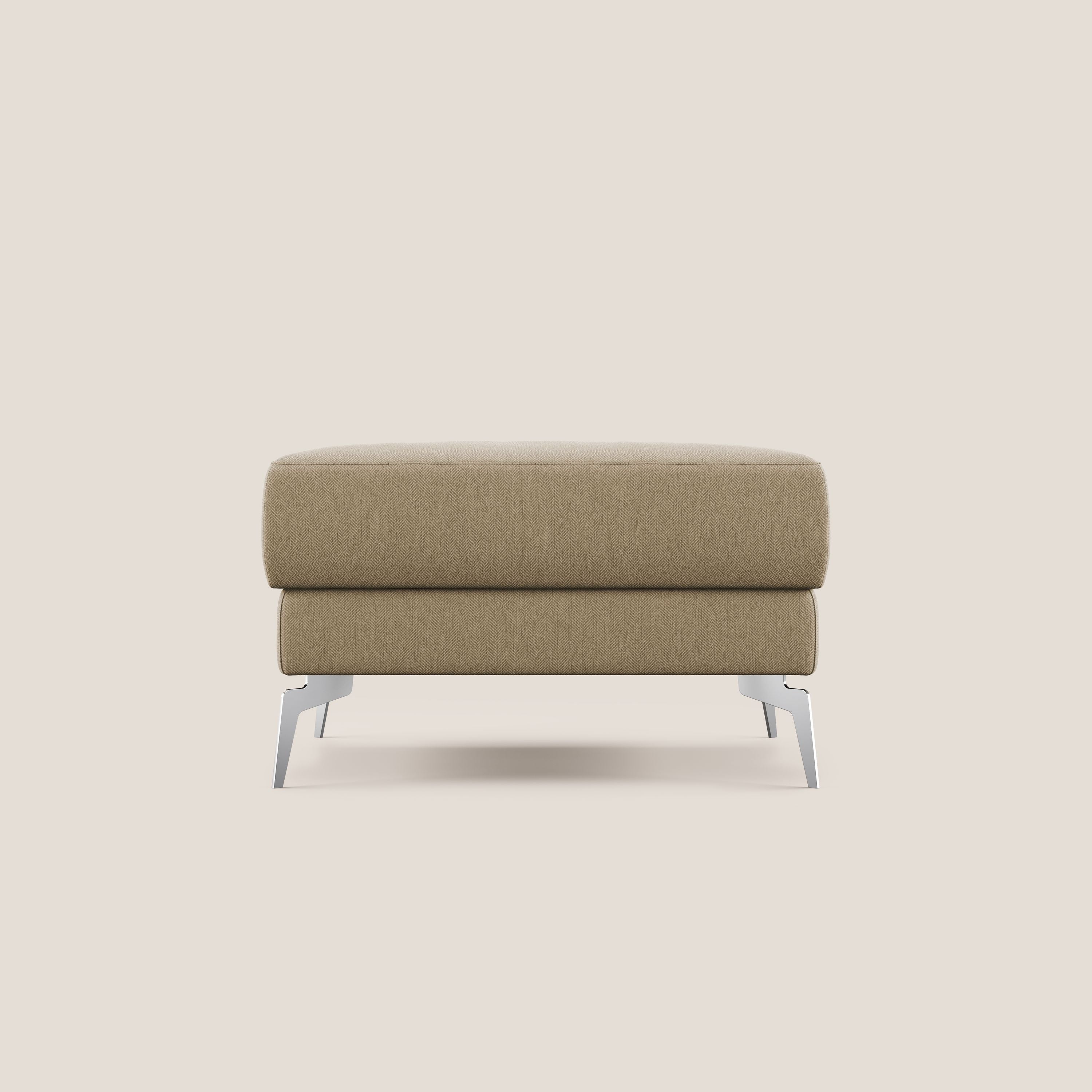 Star Pouf avec pieds hauts en tissu détachable T05 beige