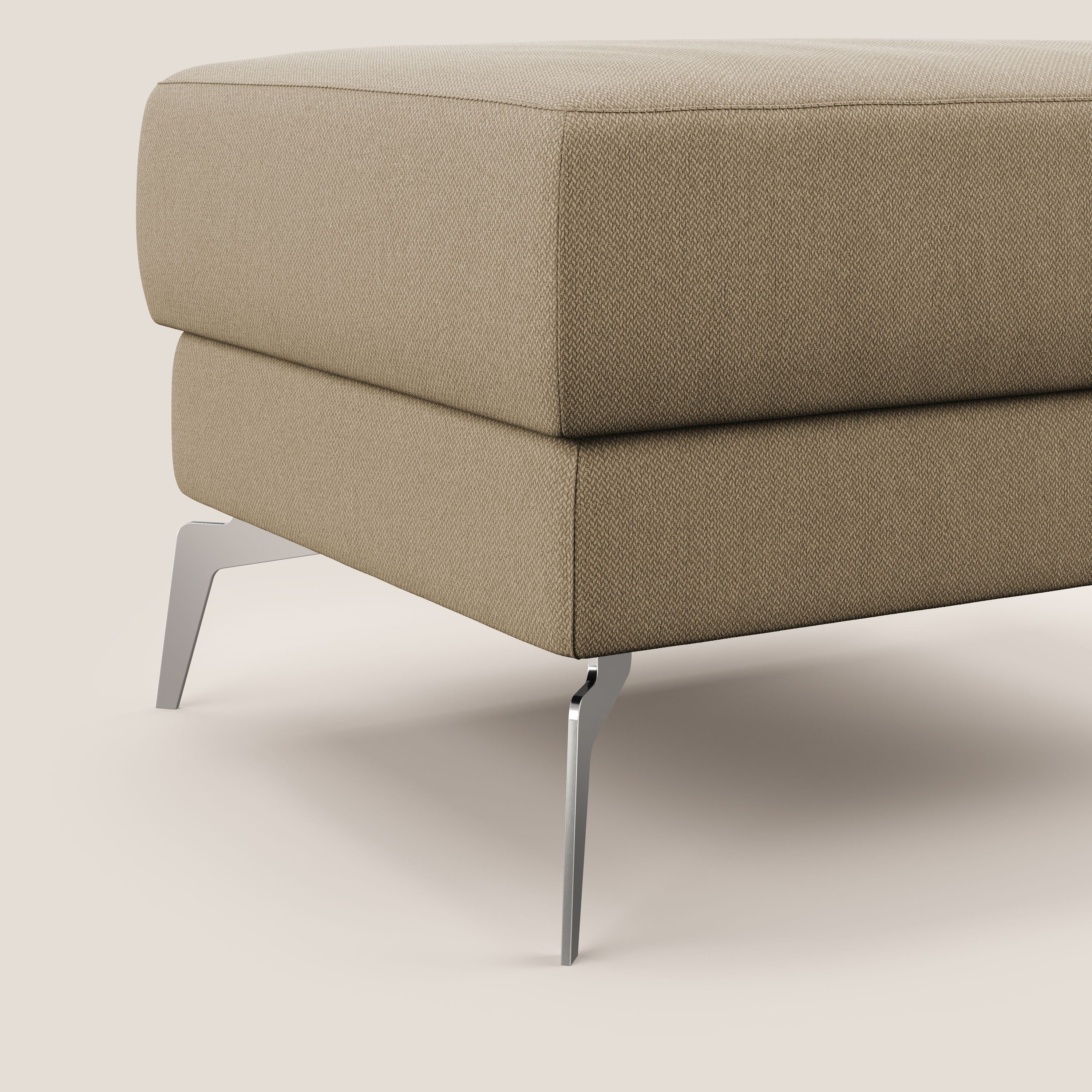 Star Pouf avec pieds hauts en tissu détachable T05 beige - Image 5