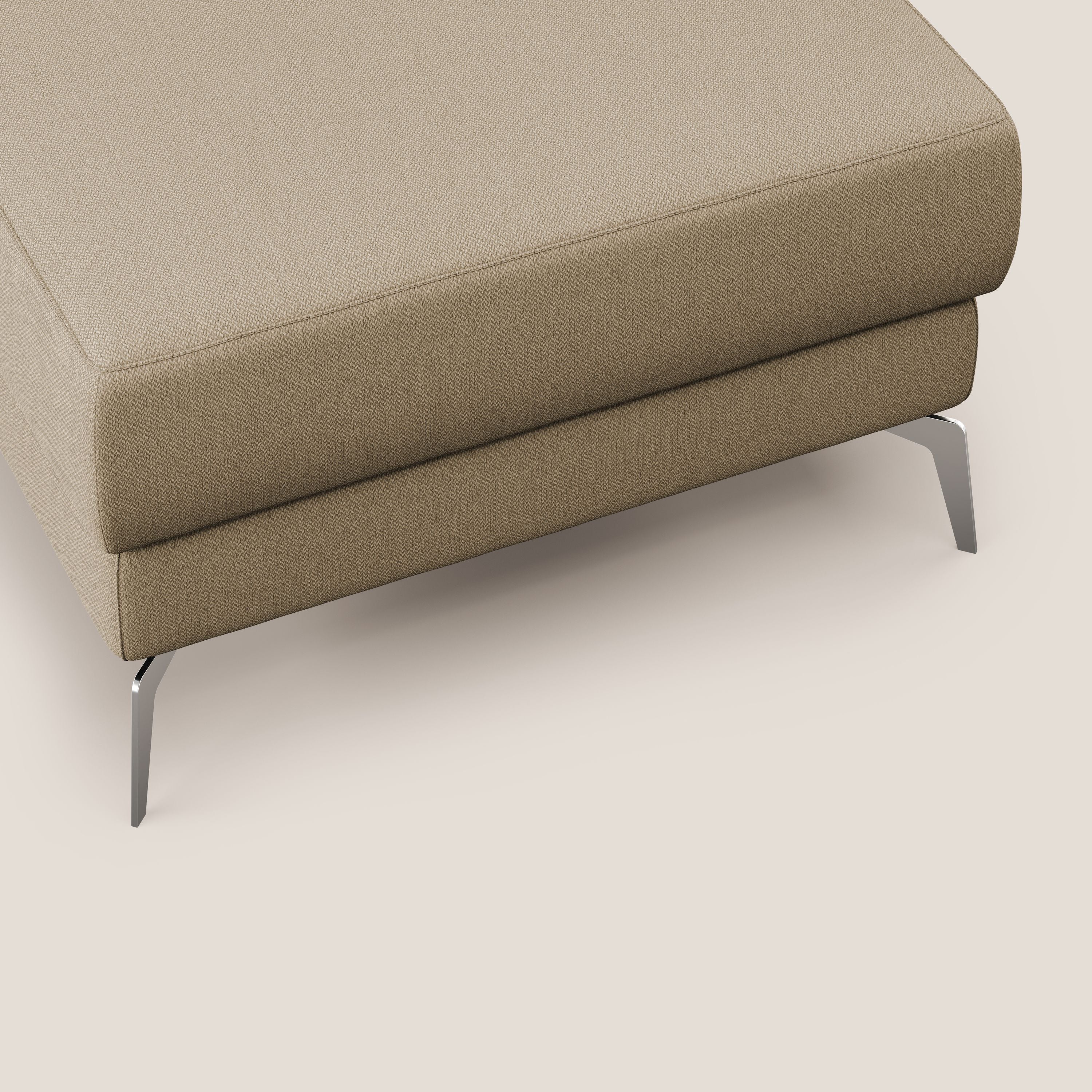 Star Pouf avec pieds hauts en tissu détachable T05 beige - Image 6