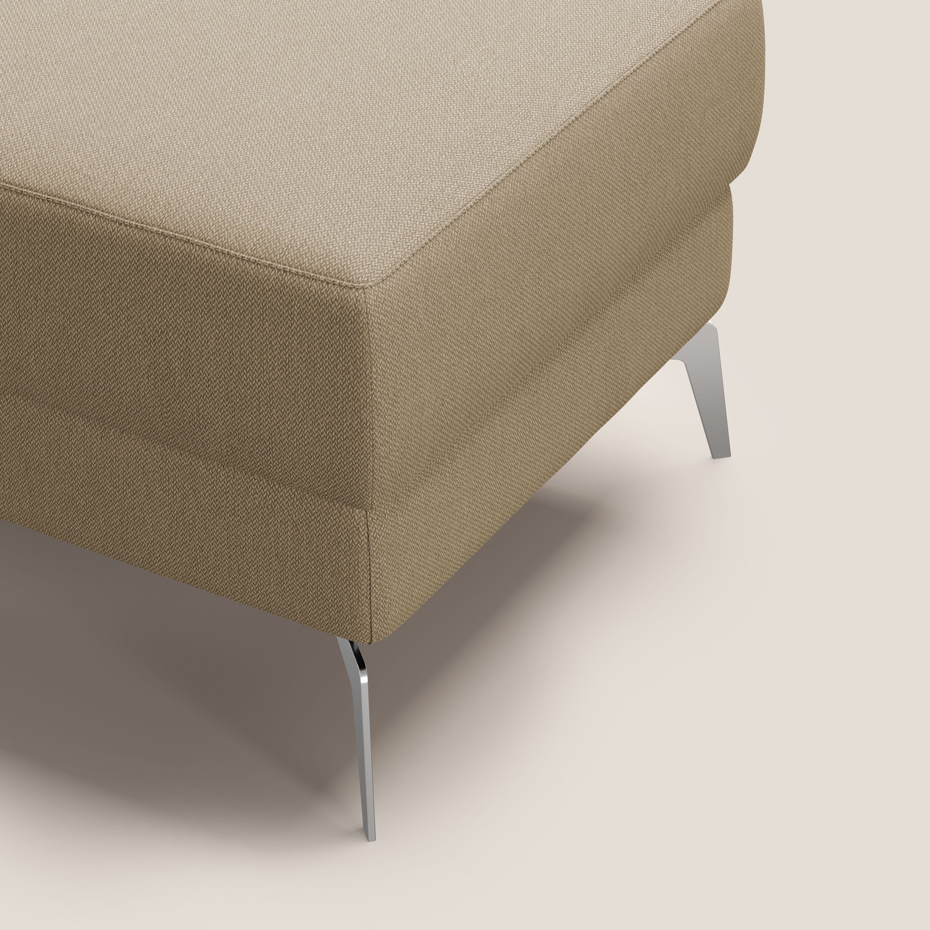 Star Pouf avec pieds hauts en tissu détachable T05 beige - Image 7