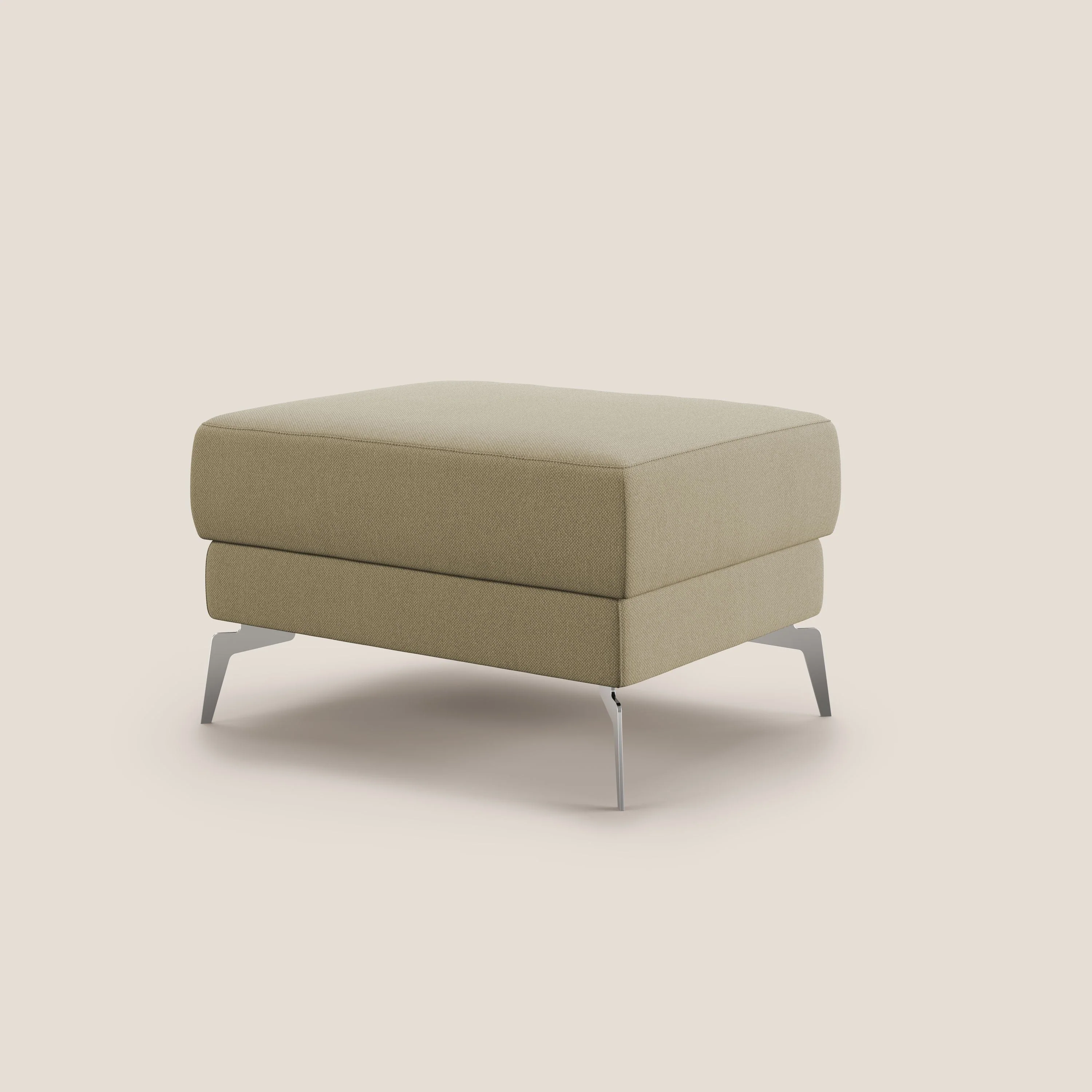 Star Pouf avec pieds hauts en tissu détachable T05 chameau - Image 4