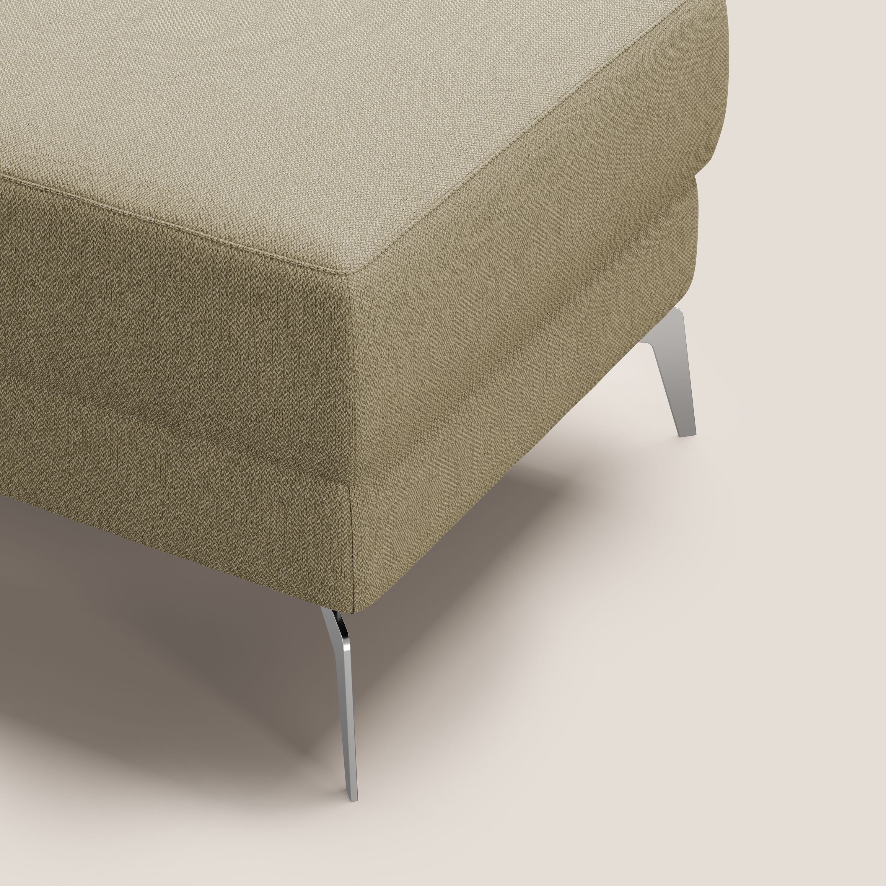 Star Pouf avec pieds hauts en tissu détachable T05 chameau - Image 7