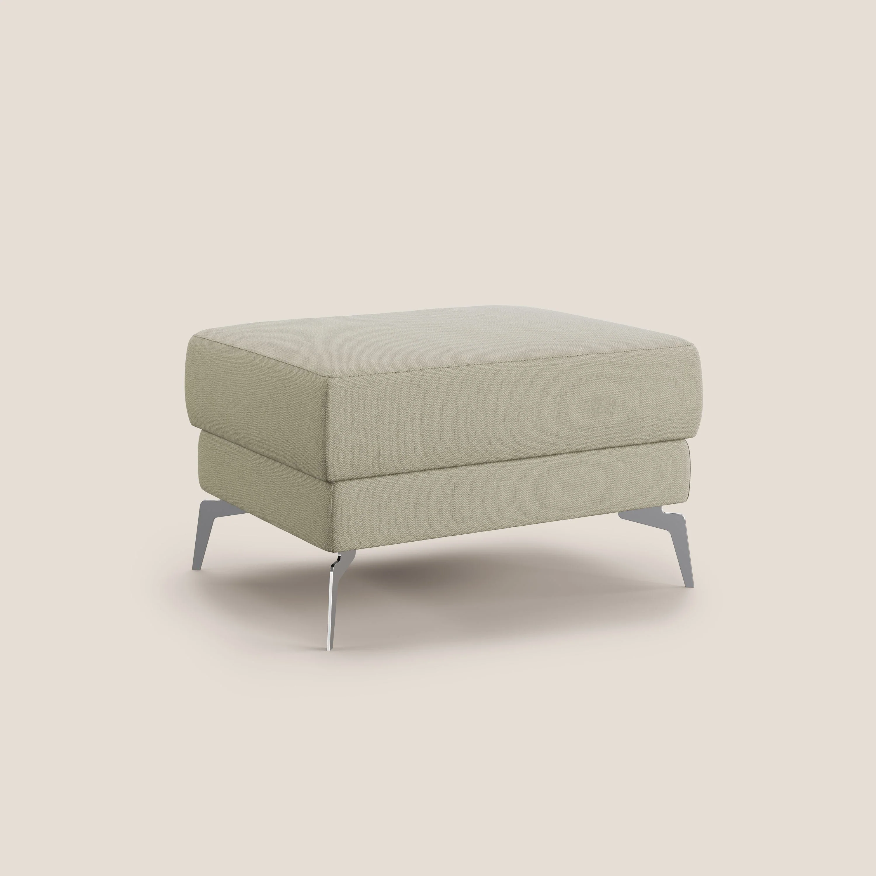Star Pouf avec pieds hauts en tissu détachable T05 crÚme - Image 2