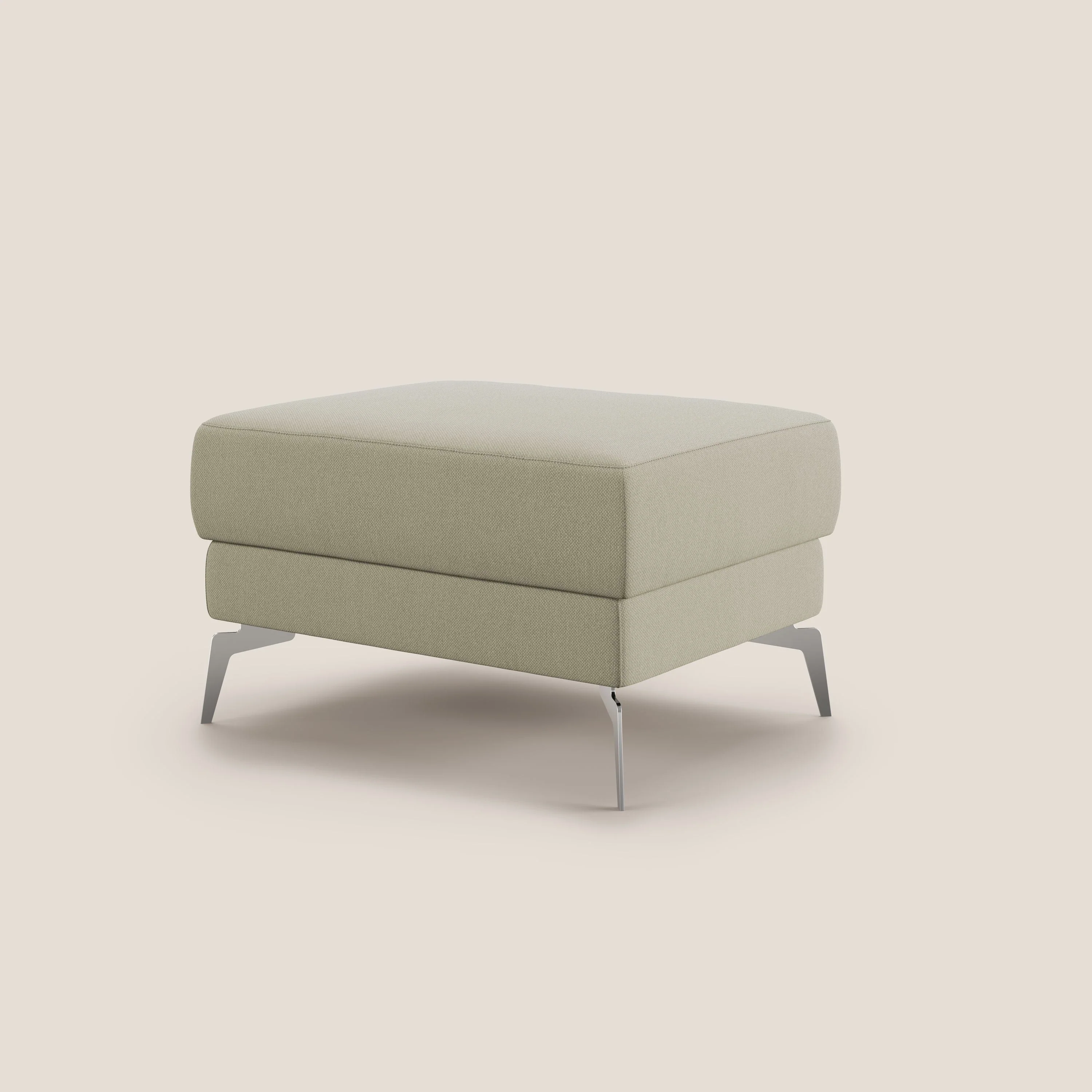 Star Pouf avec pieds hauts en tissu détachable T05 crÚme - Image 4