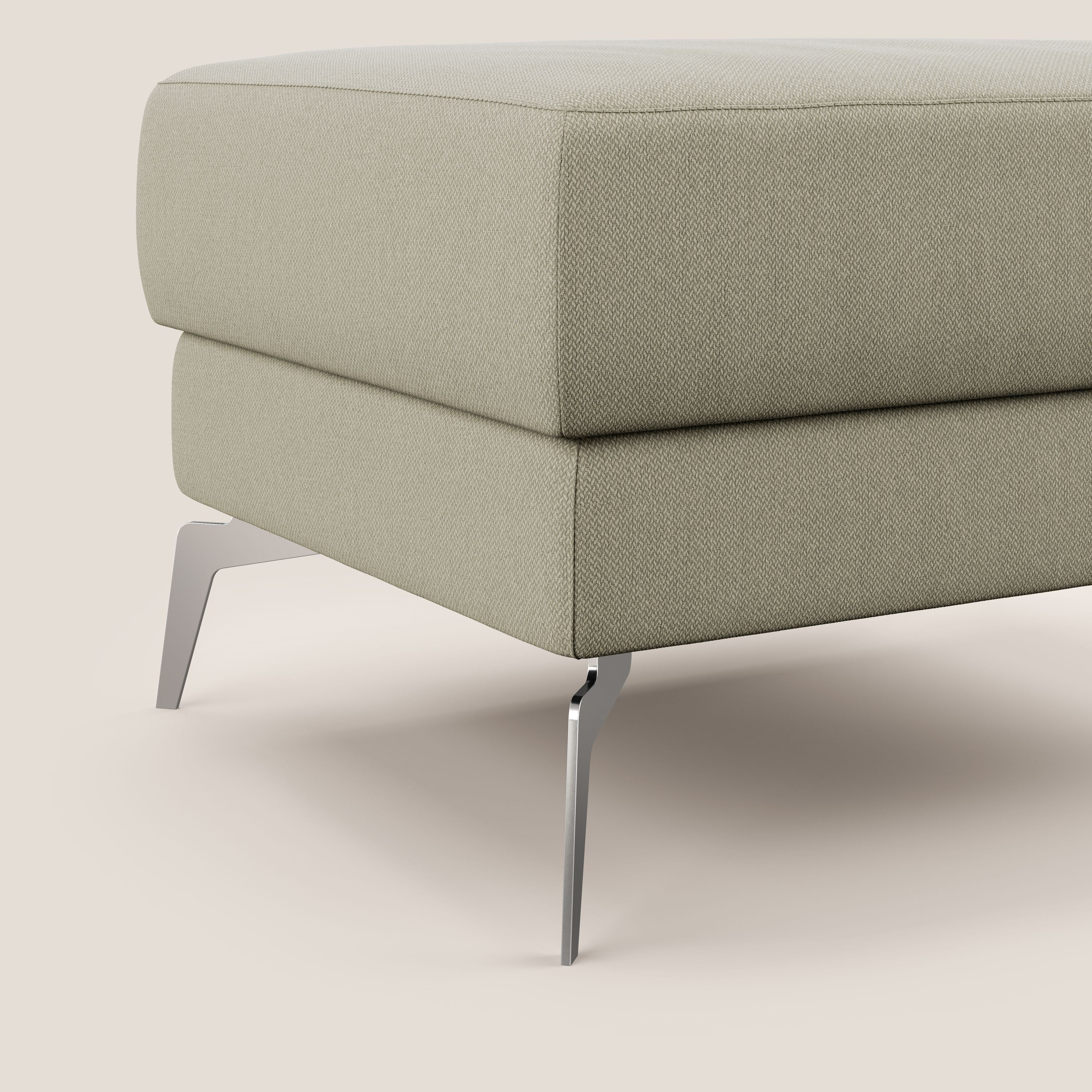 Star Pouf avec pieds hauts en tissu détachable T05 crÚme - Image 5