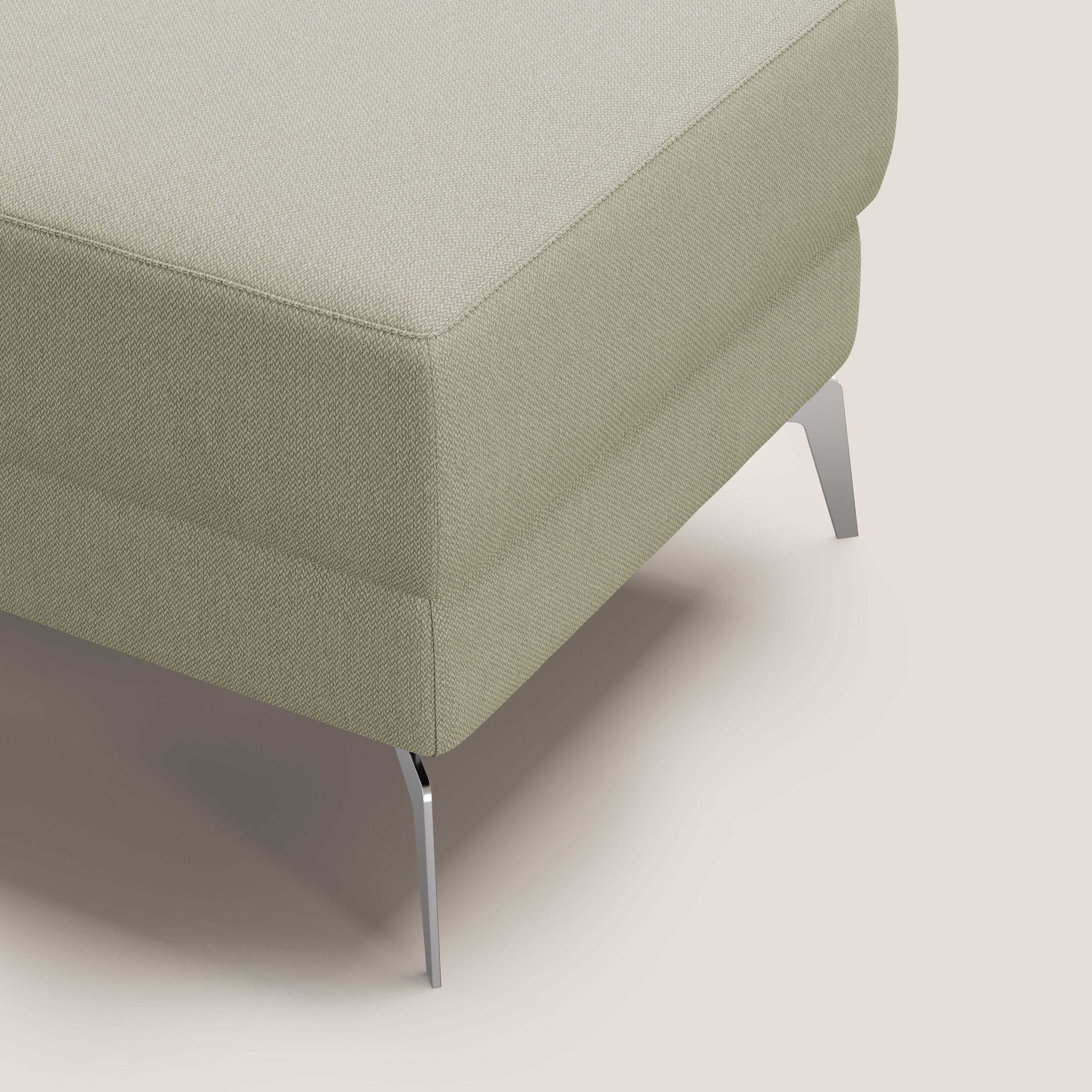 Star Pouf avec pieds hauts en tissu détachable T05 crÚme - Image 7
