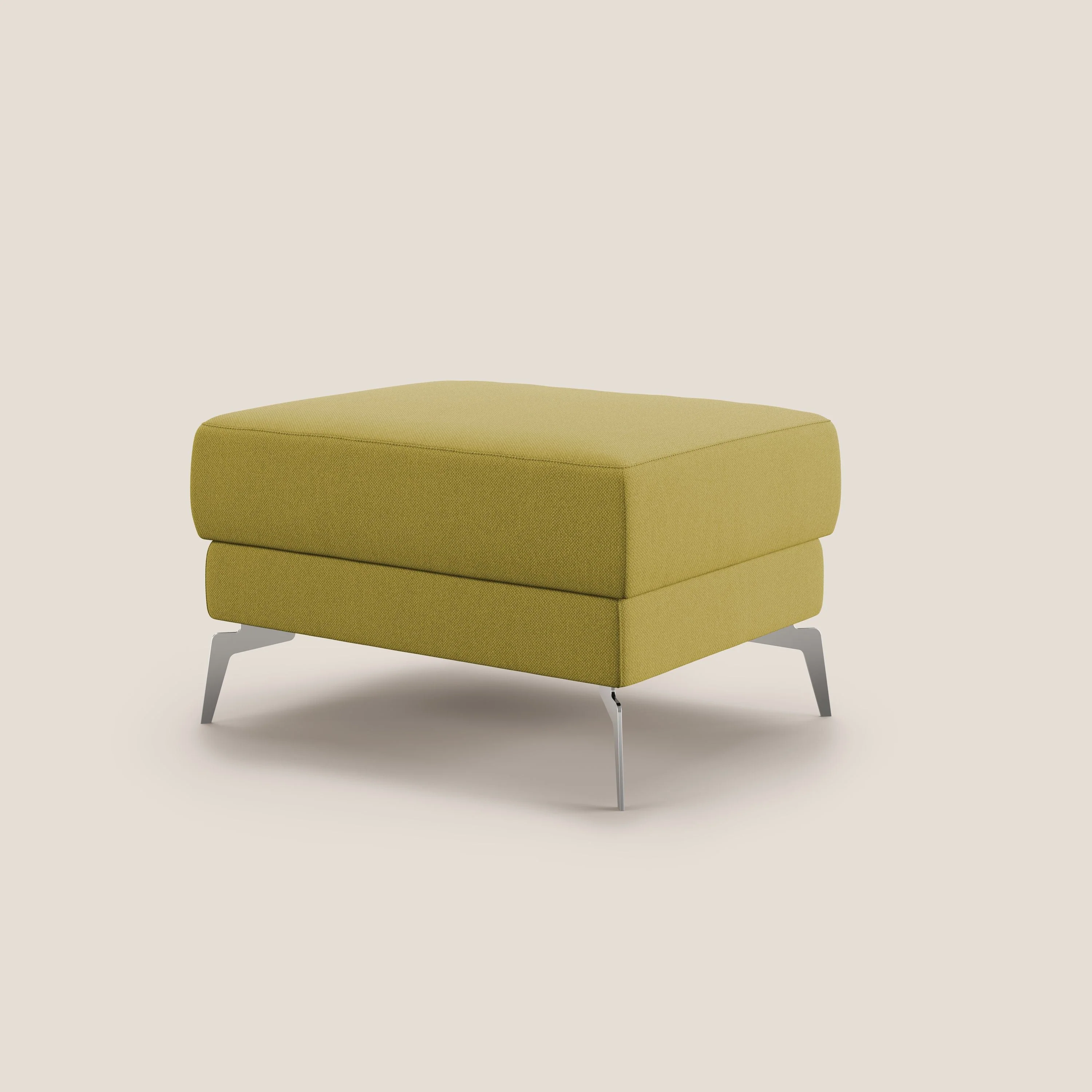 Star Pouf avec pieds hauts en tissu détachable T05 jaune - Image 4