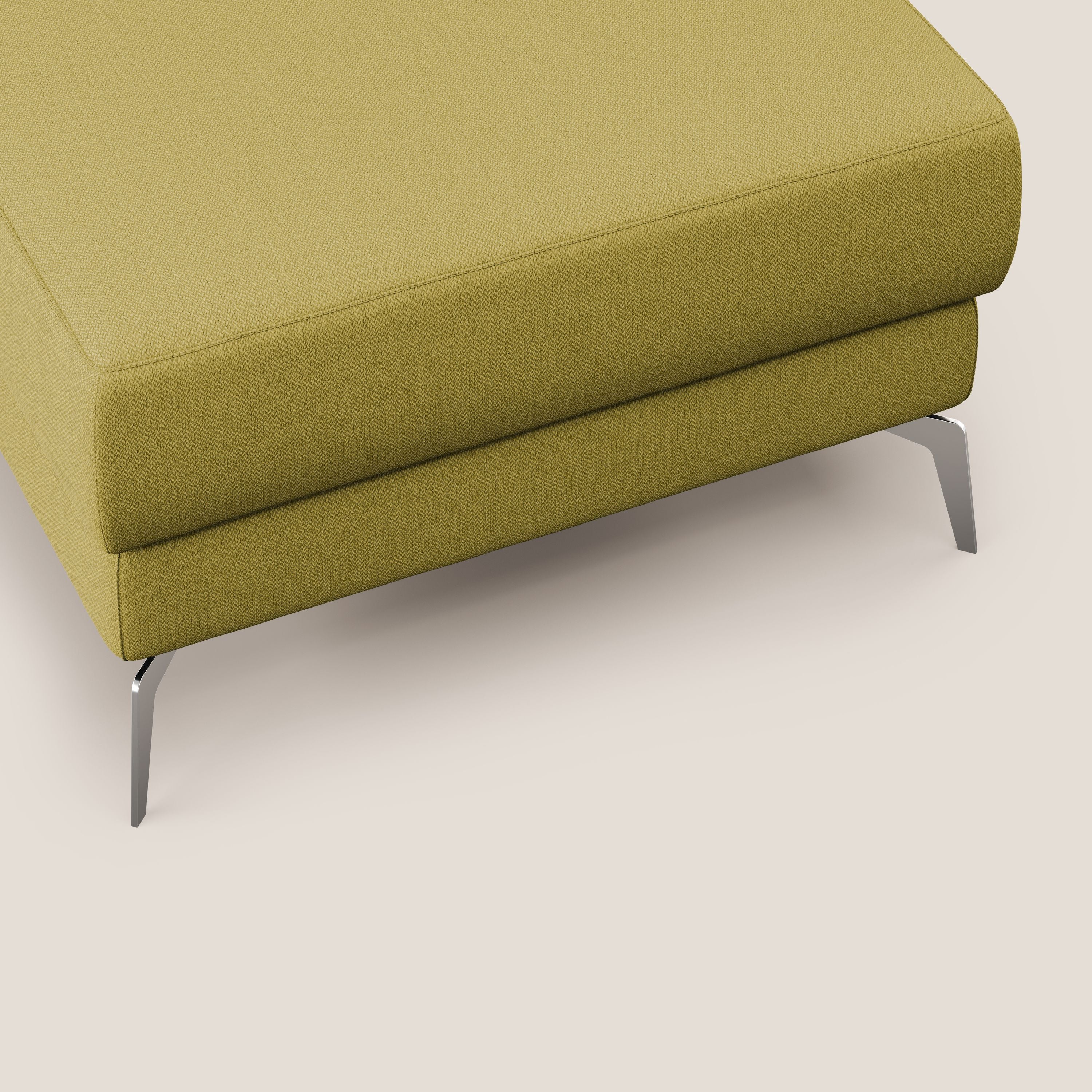 Star Pouf avec pieds hauts en tissu détachable T05 jaune - Image 6