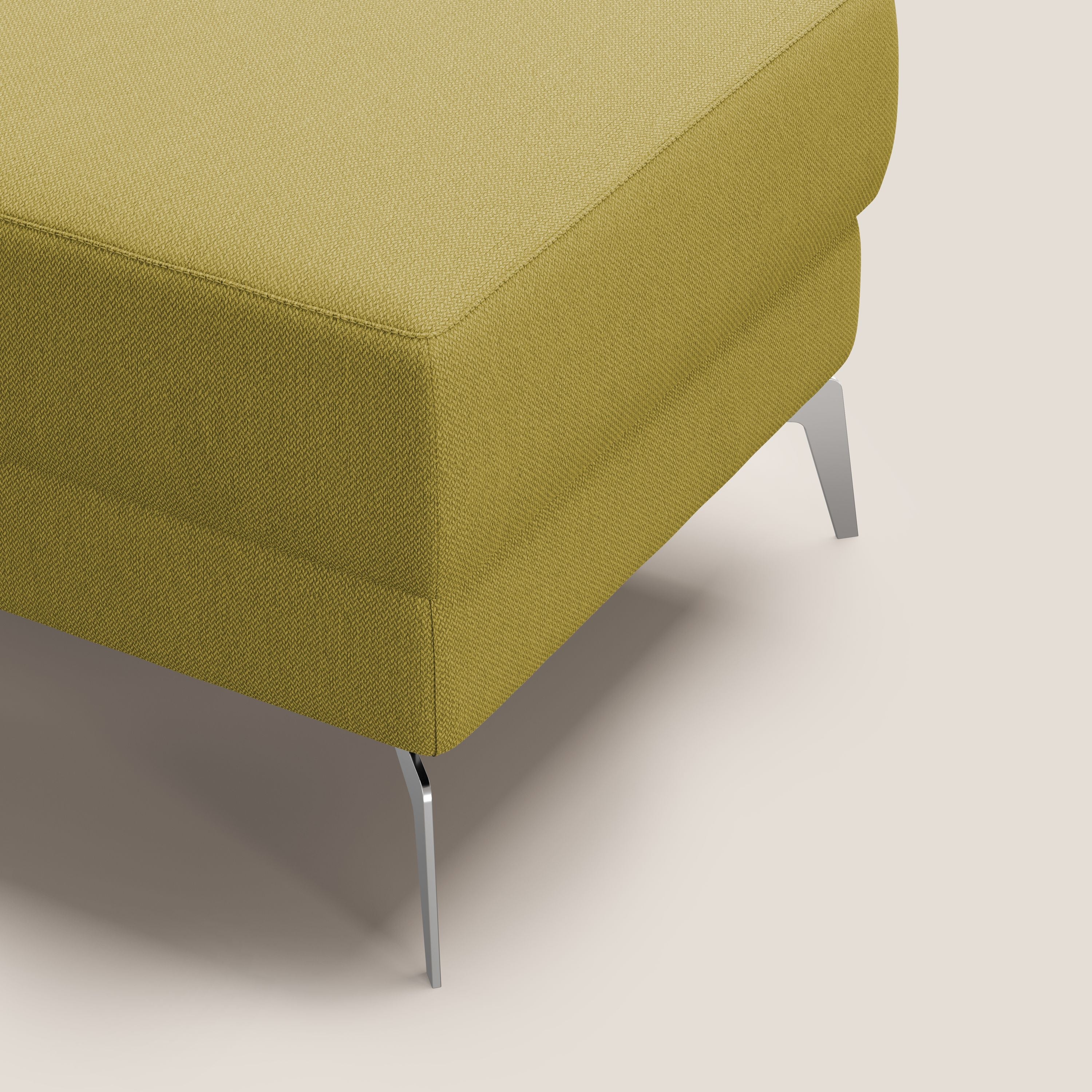 Star Pouf avec pieds hauts en tissu détachable T05 jaune - Image 7