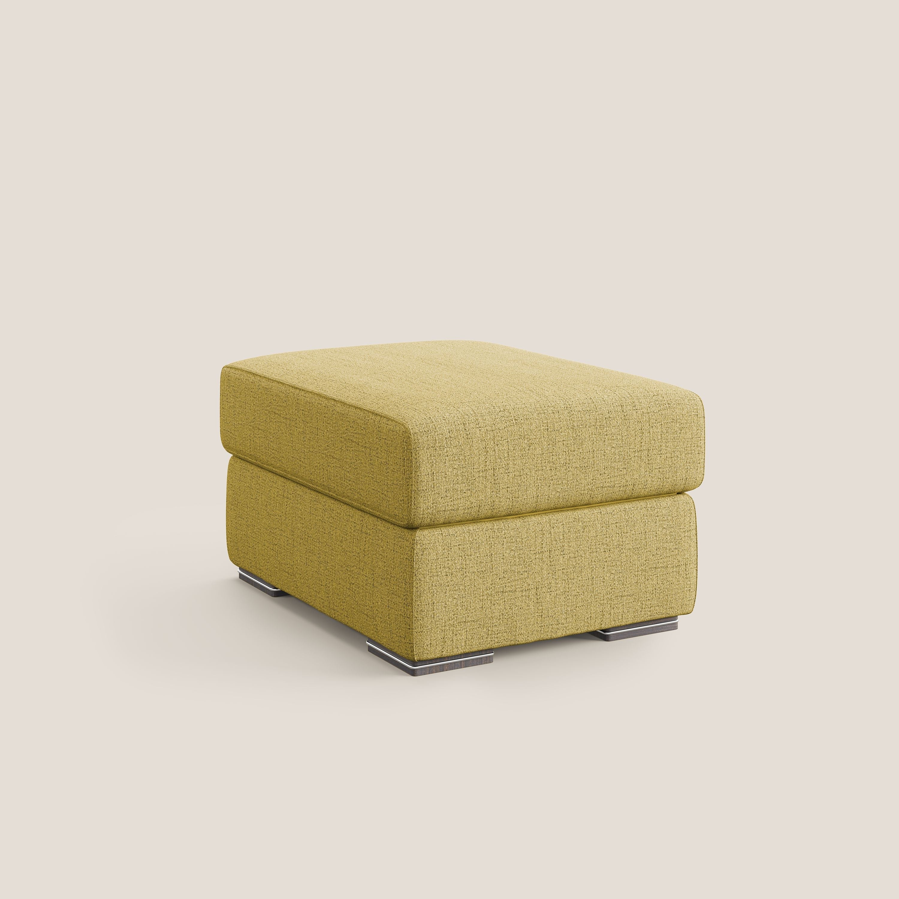 Sun pouf coffre en tissu imperméable flammé T03 jaune - Image 8