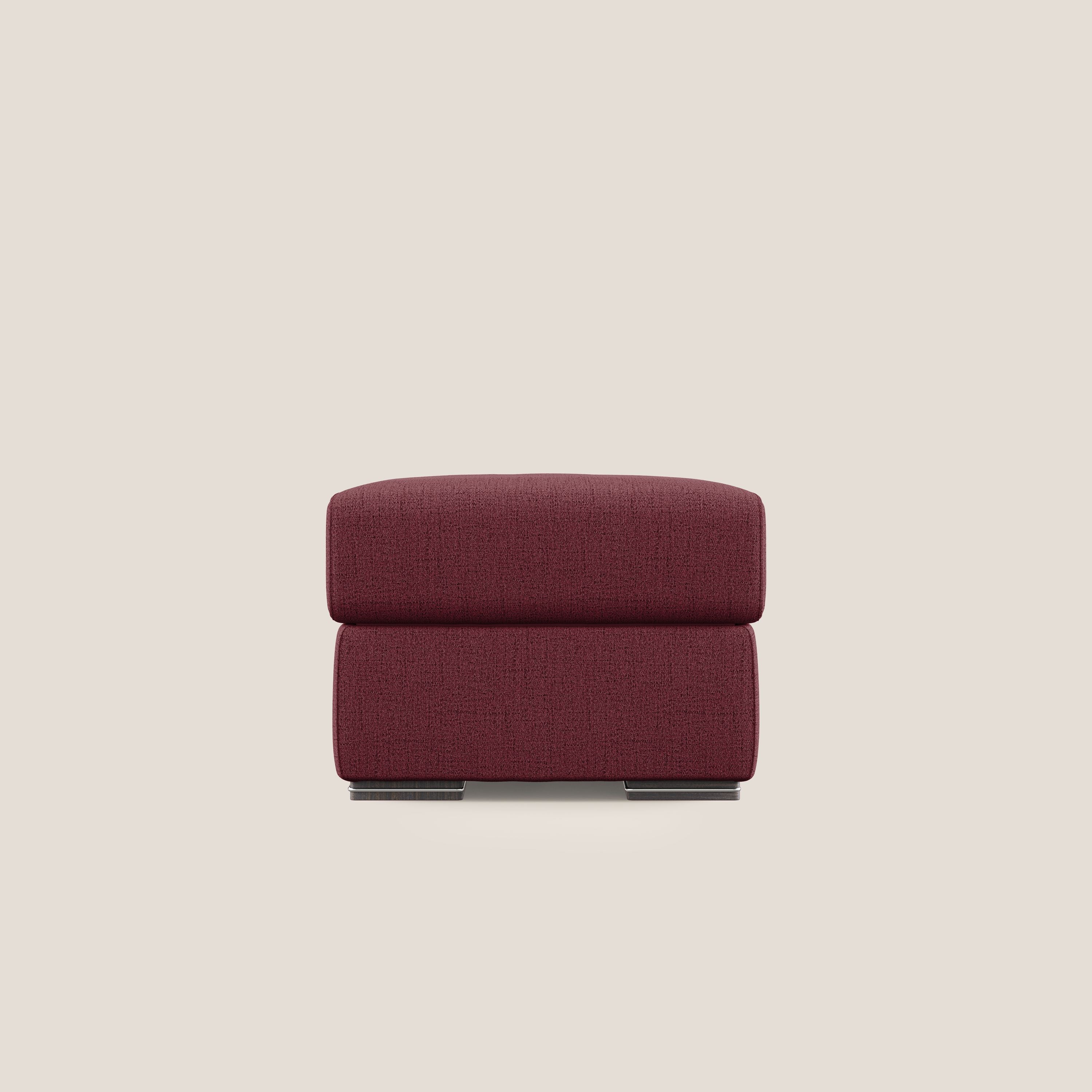 Sun pouf coffre en tissu imperméable flammé T03 rouge - Image 7