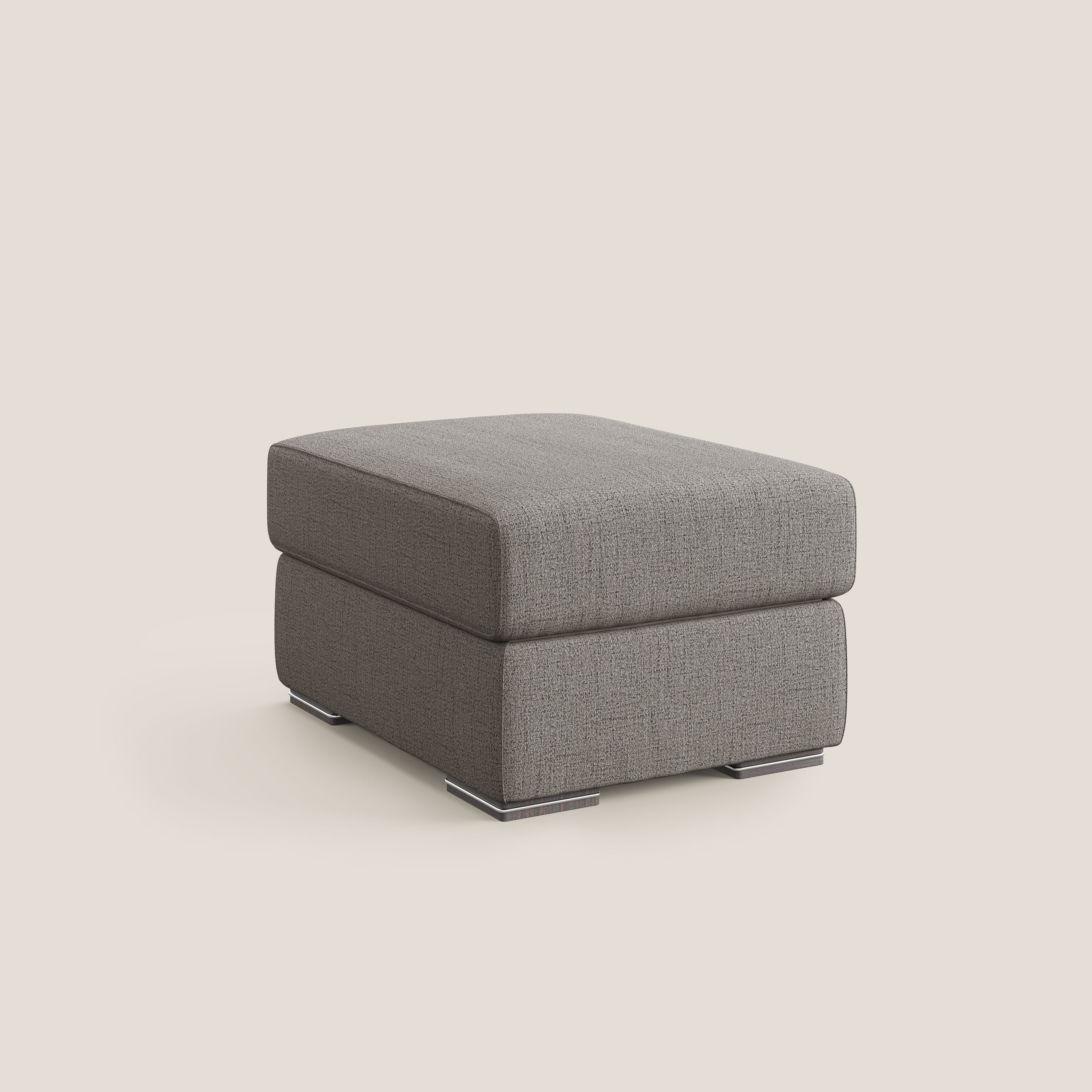 Sun pouf coffre en tissu imperméable flammé T03 taupe - Image 8