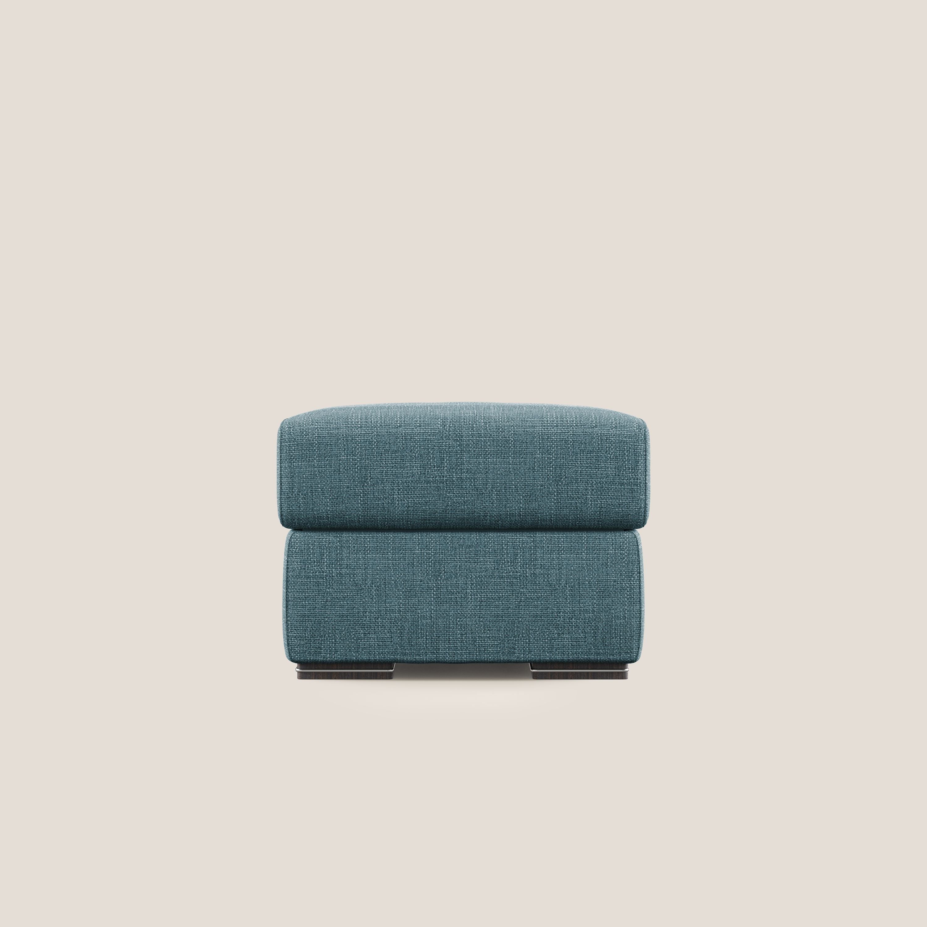 Sun pouf coffre en tissu imperméable doux entrelacé T06 bleu ciel - Image 7