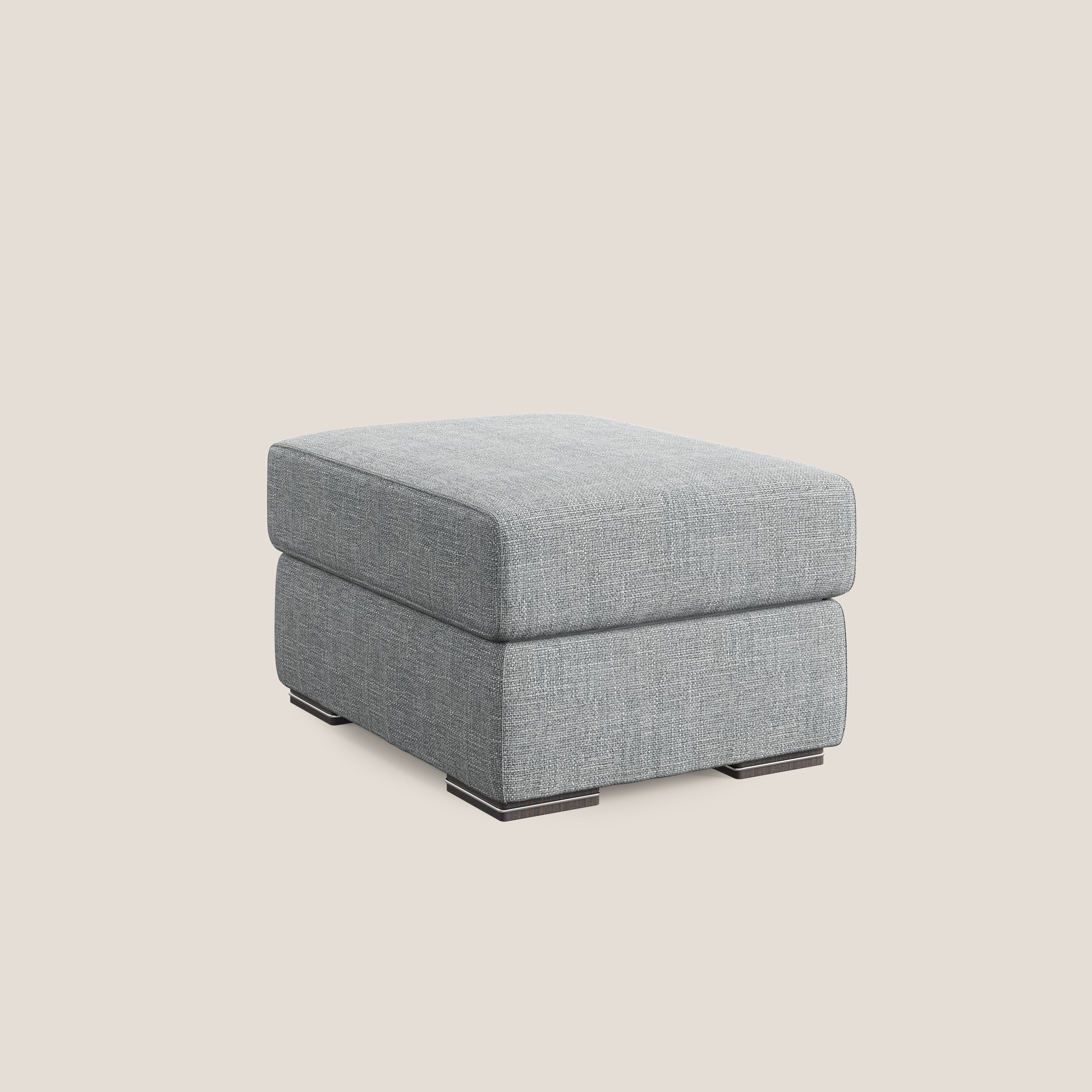 Sun pouf coffre en tissu imperméable doux entrelacé T06 gris - Image 8