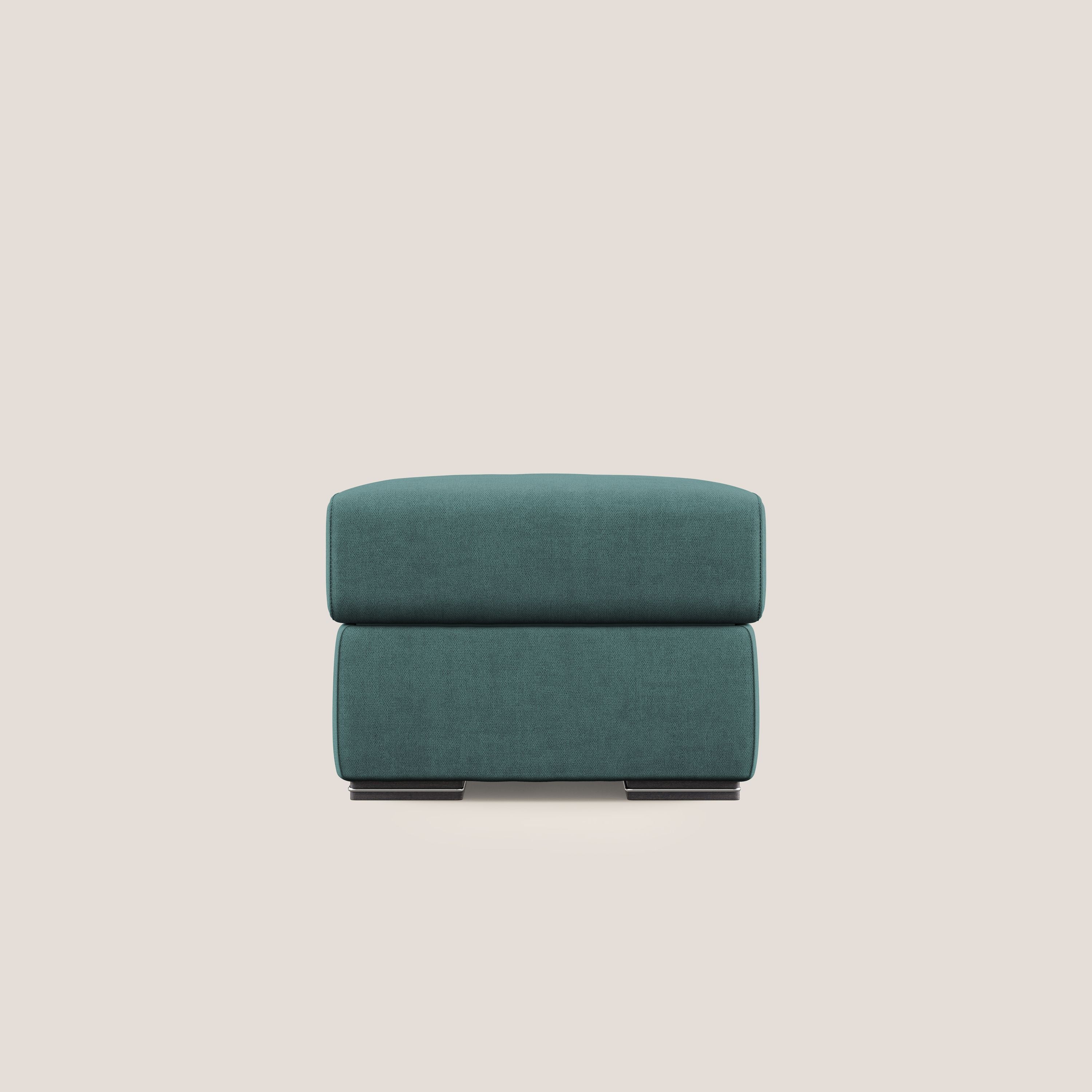 Sun pouf coffre en tissu imperméable T02 bleu canard - Image 7