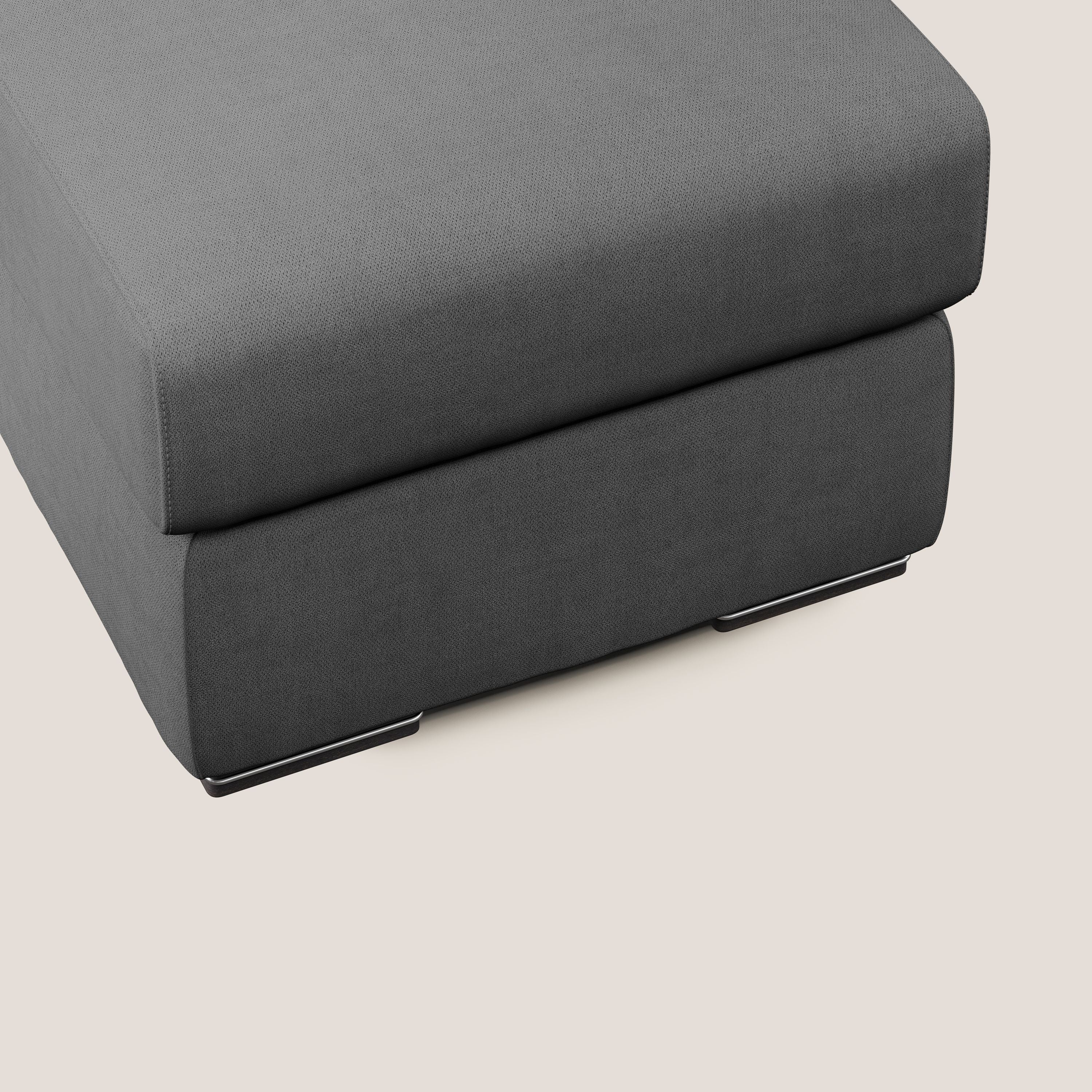 Sun pouf coffre en tissu imperméable T02 gris - Image 4