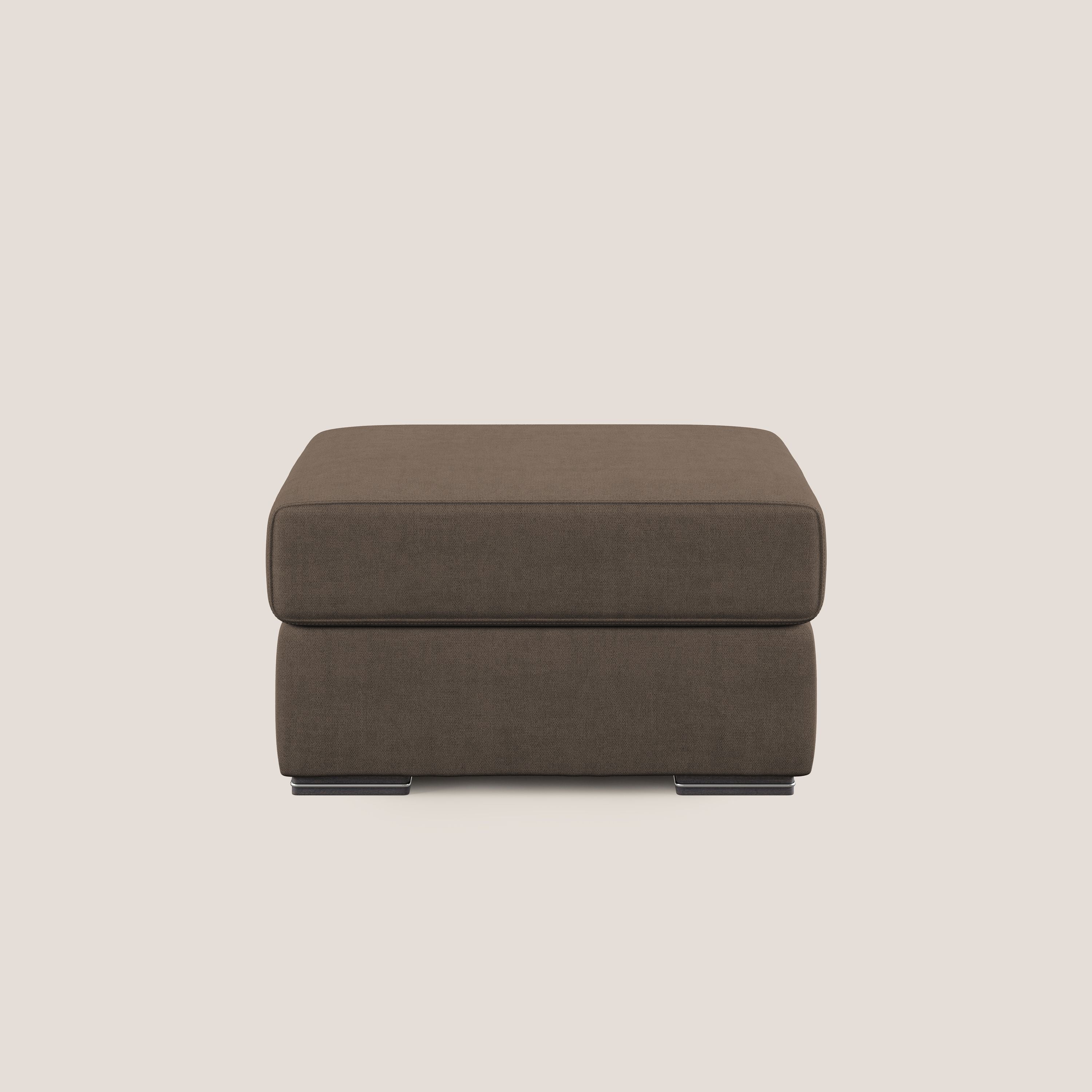 Sun pouf coffre en tissu imperméable T02 marron