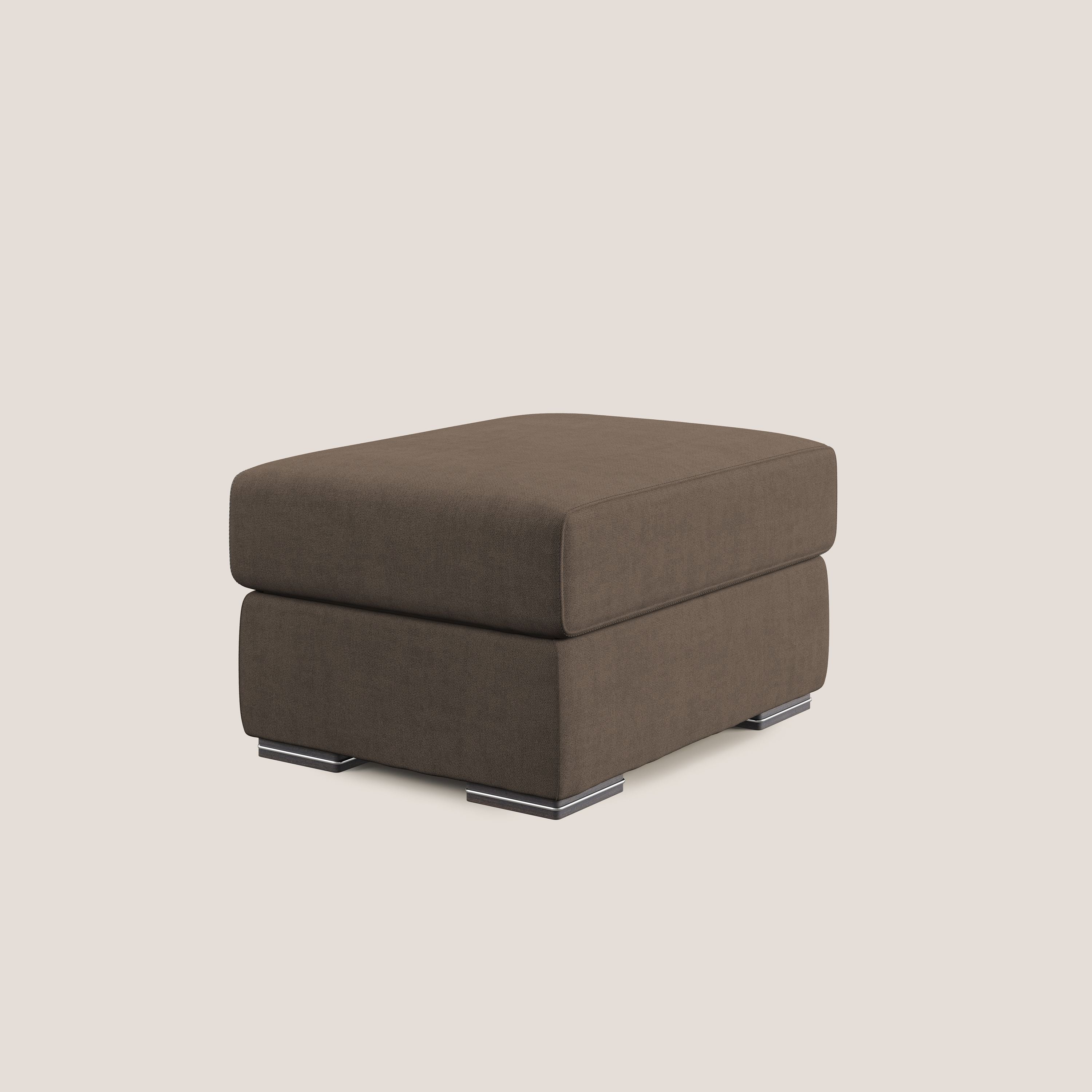 Sun pouf coffre en tissu imperméable T02 marron - Image 2