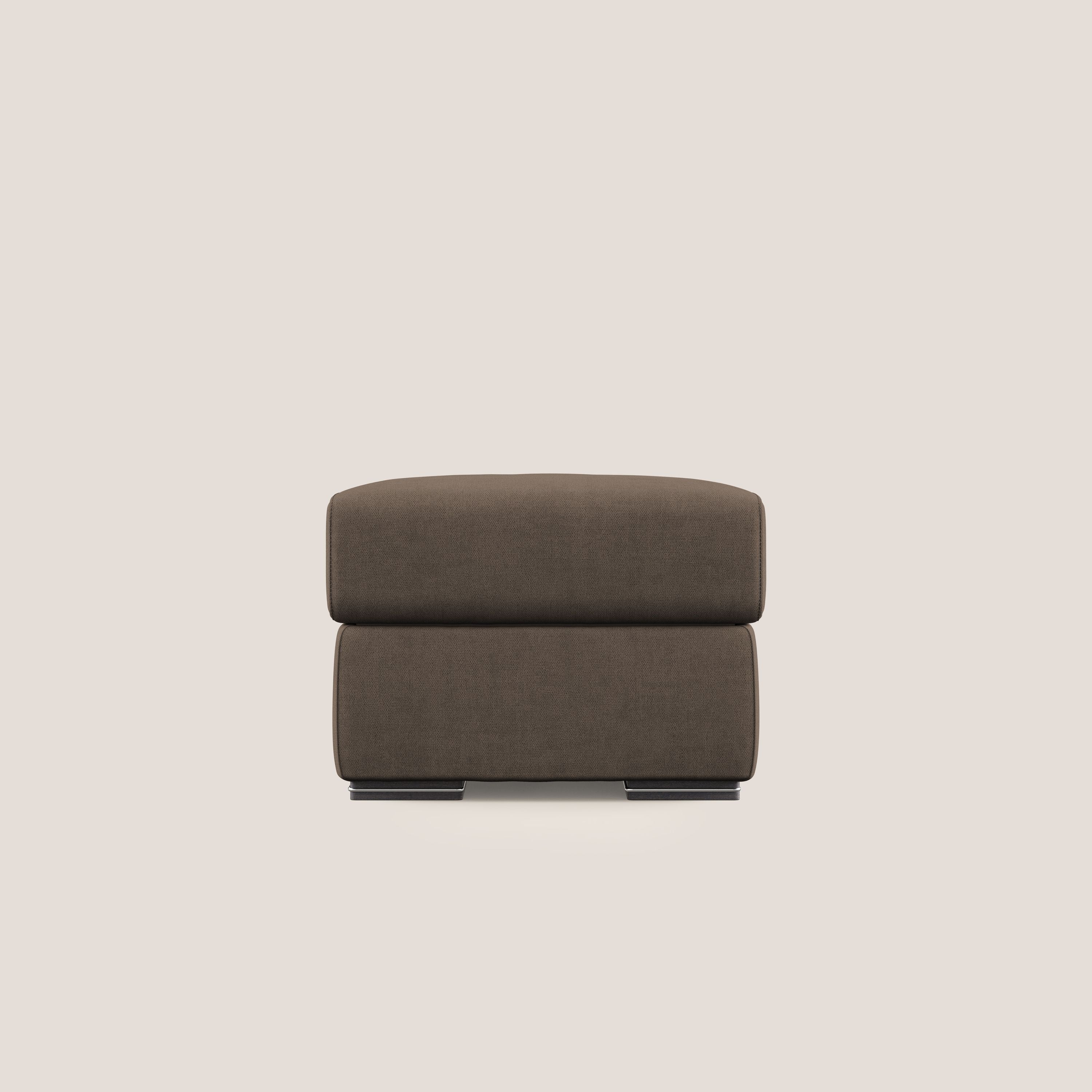 Sun pouf coffre en tissu imperméable T02 marron - Image 7