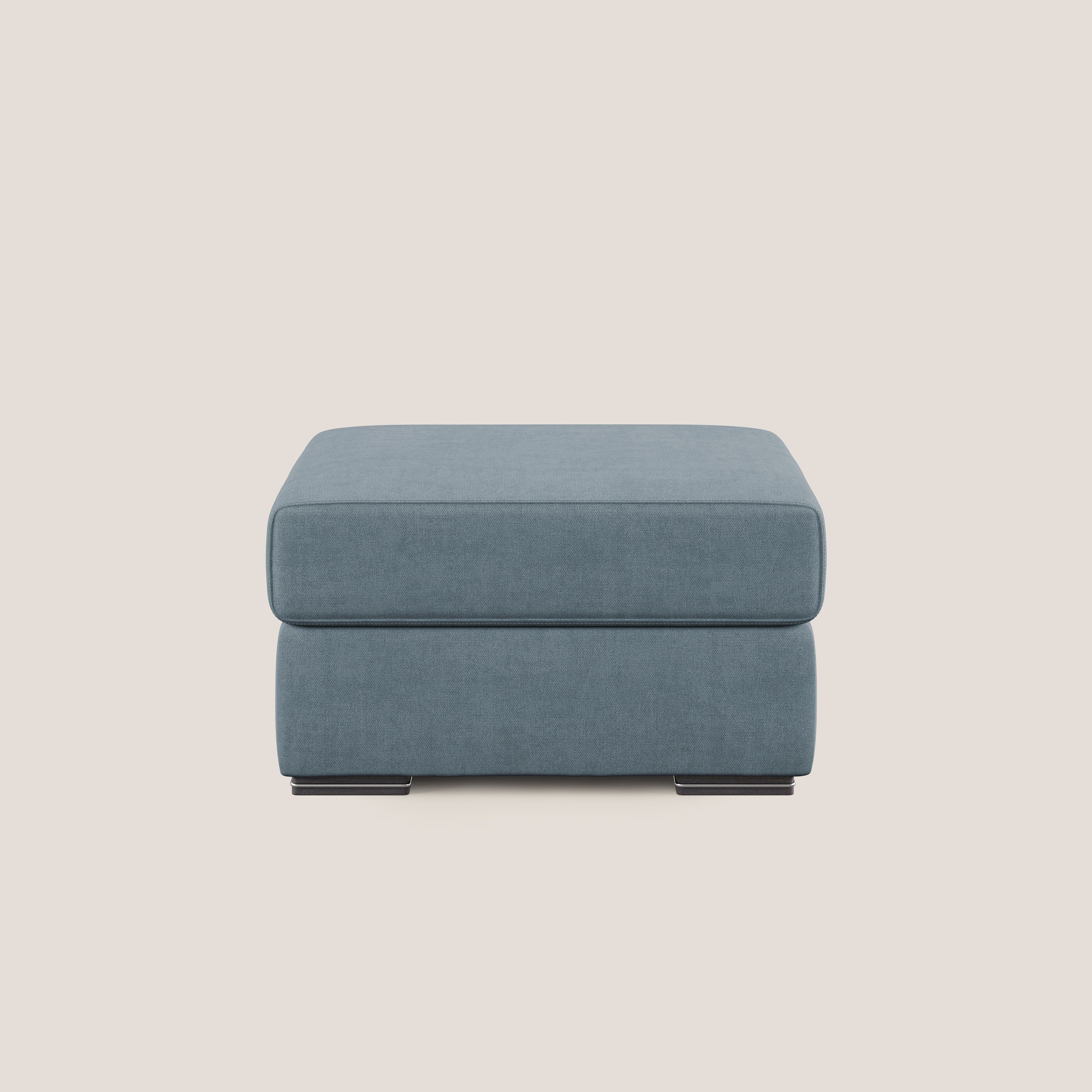 Sun pouf coffre en tissu imperméable T02 bleu pastel