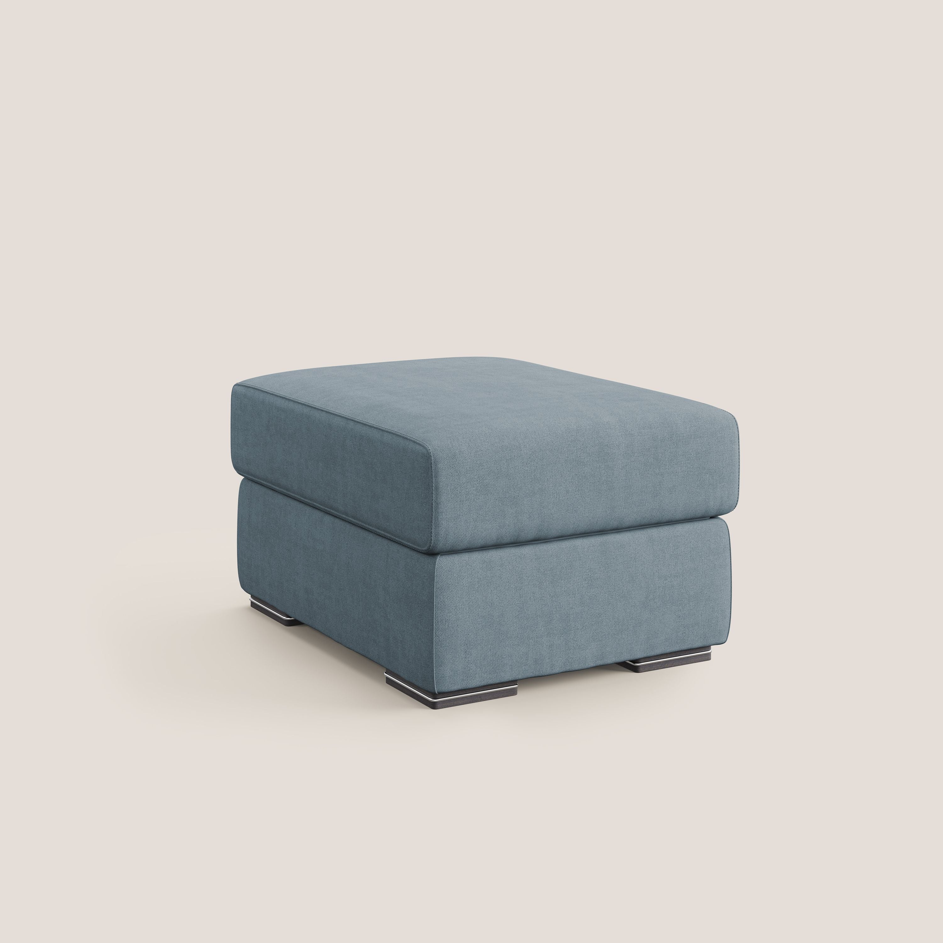 Sun pouf coffre en tissu imperméable T02 bleu pastel - Image 8