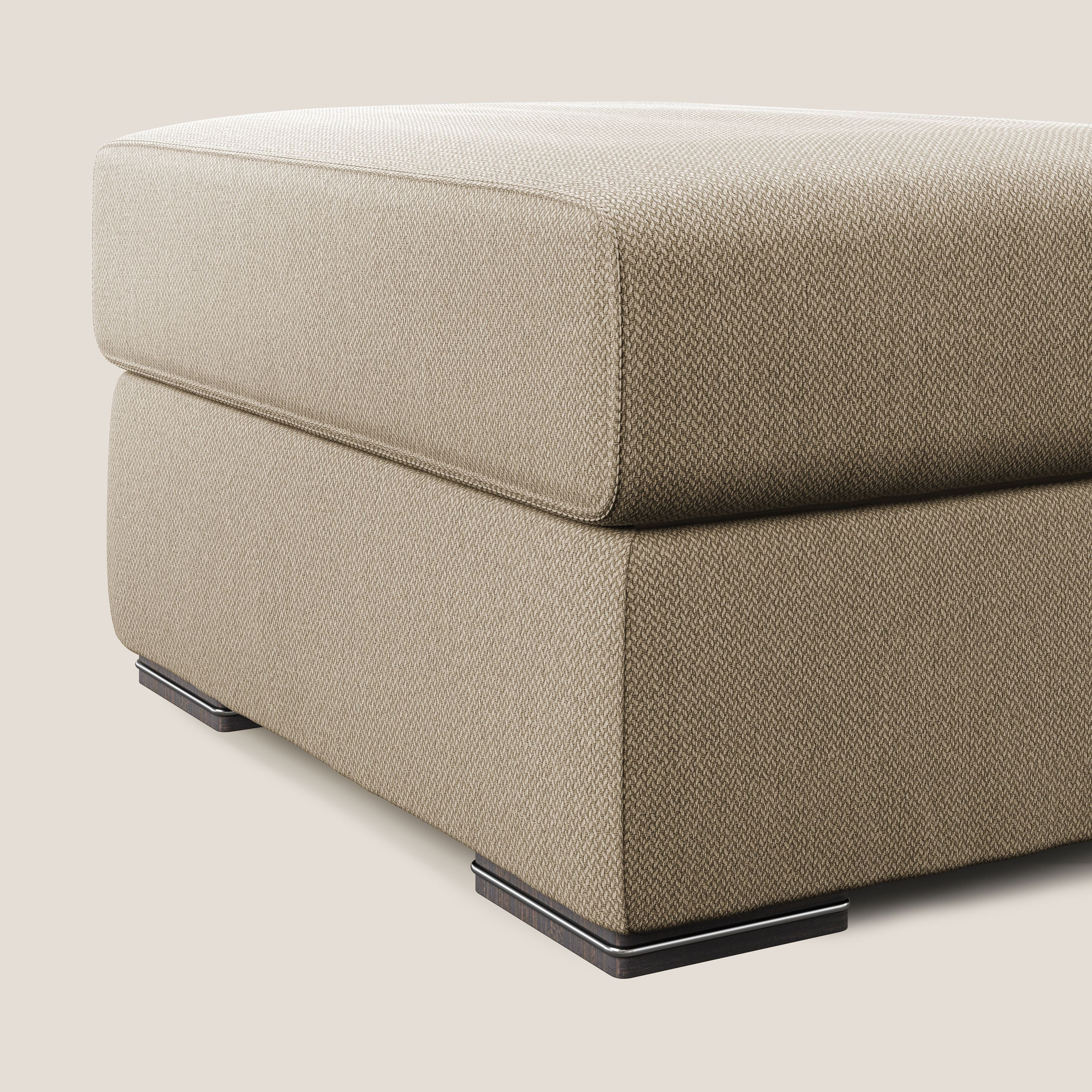 Sun pouf coffre en tissu détachable T05 beige - Image 3