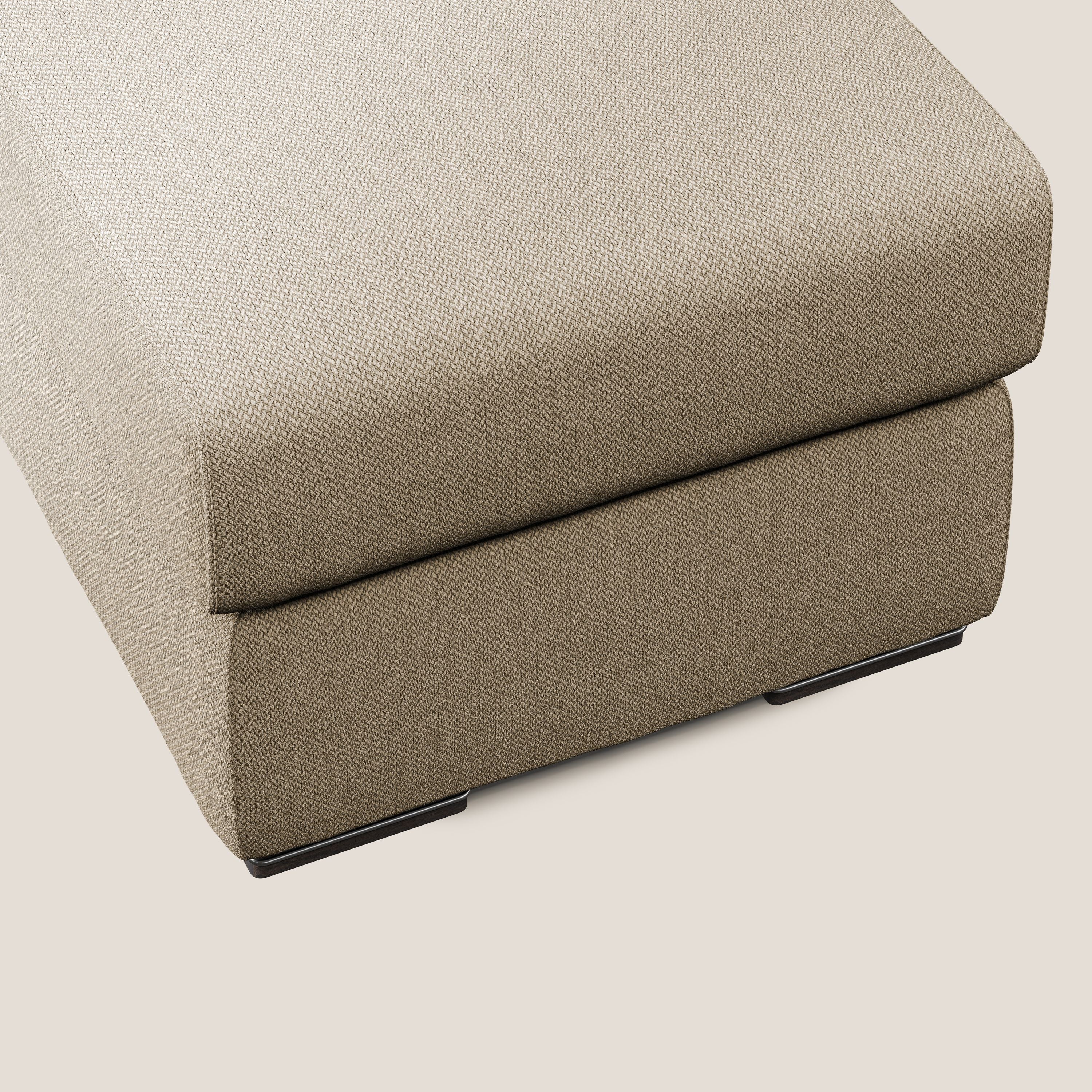 Sun pouf coffre en tissu détachable T05 beige - Image 4