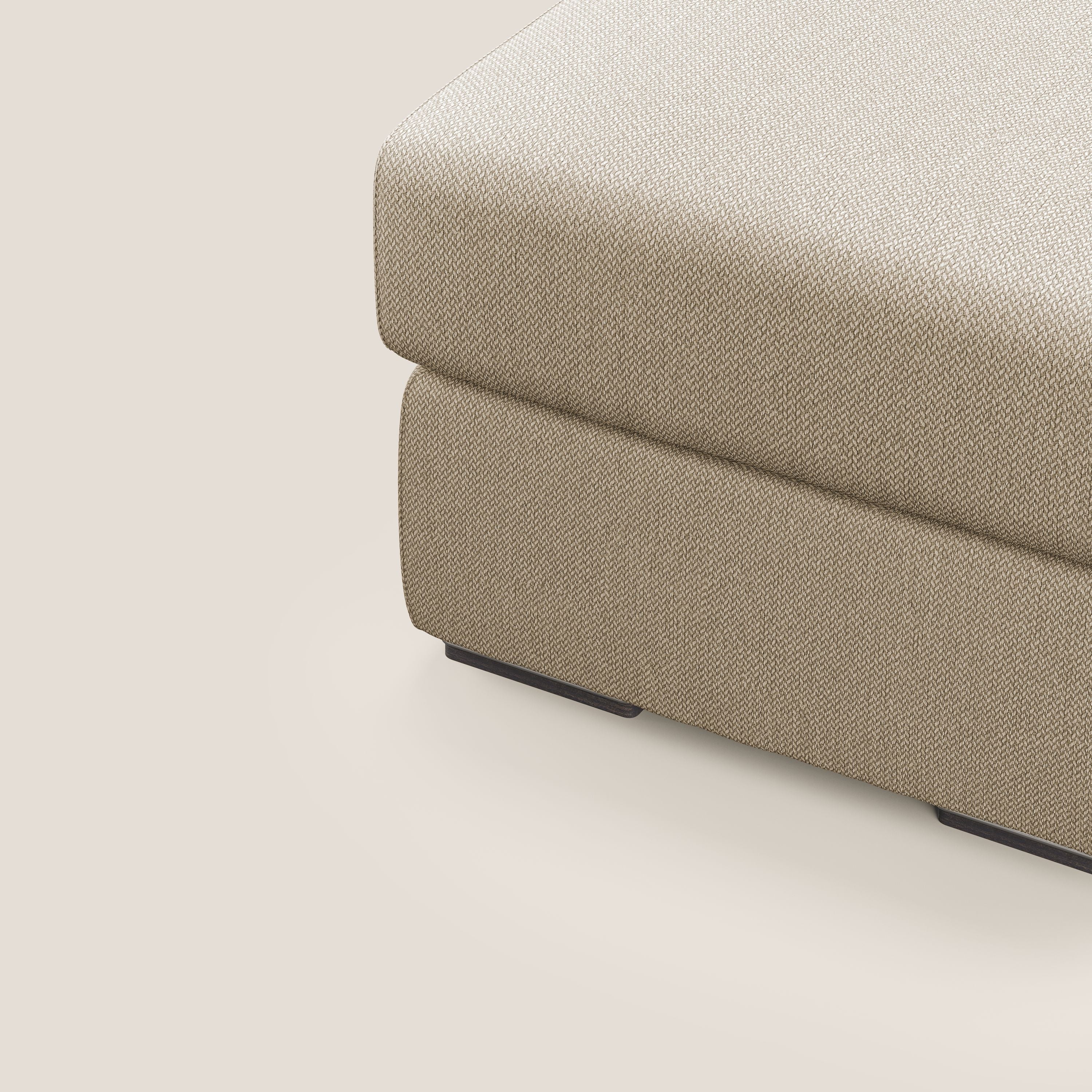 Sun pouf coffre en tissu détachable T05 beige - Image 5