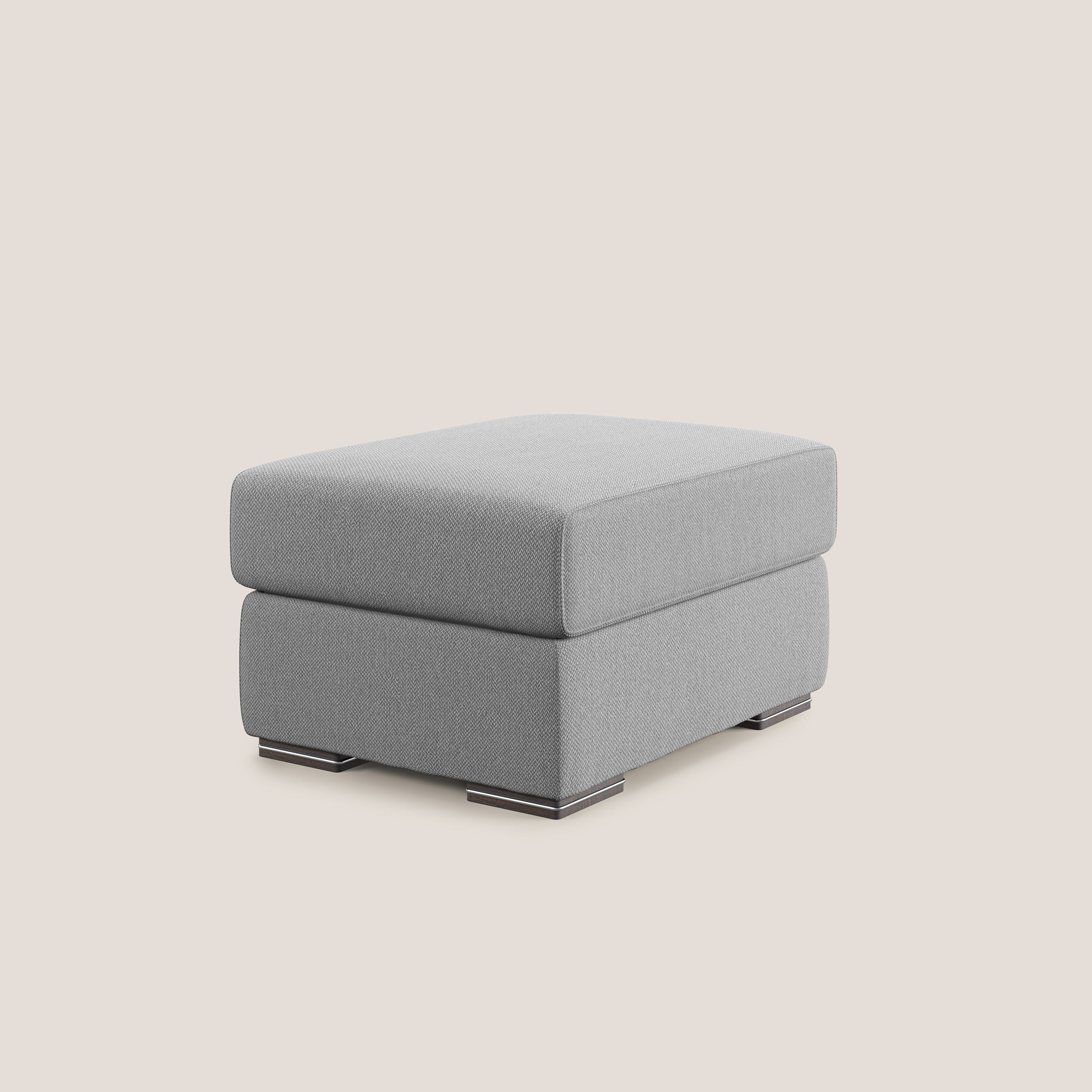 Sun pouf coffre en tissu détachable T05 gris - Image 2