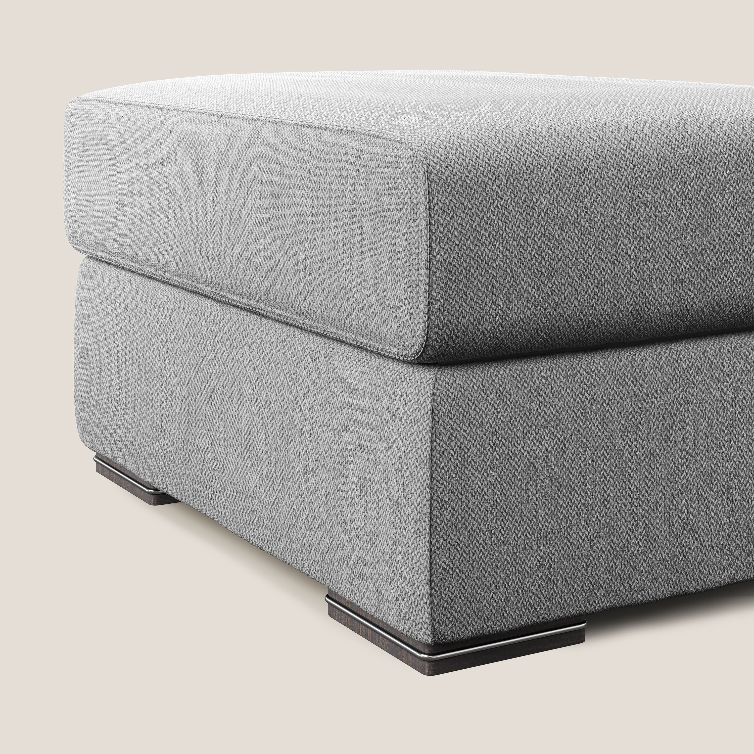 Sun pouf coffre en tissu détachable T05 gris - Image 3