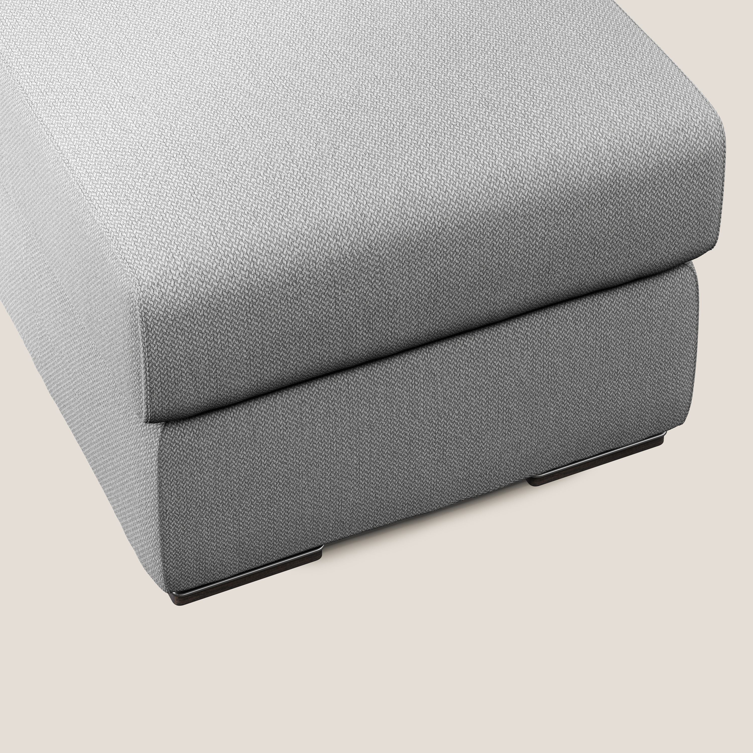 Sun pouf coffre en tissu détachable T05 gris - Image 4