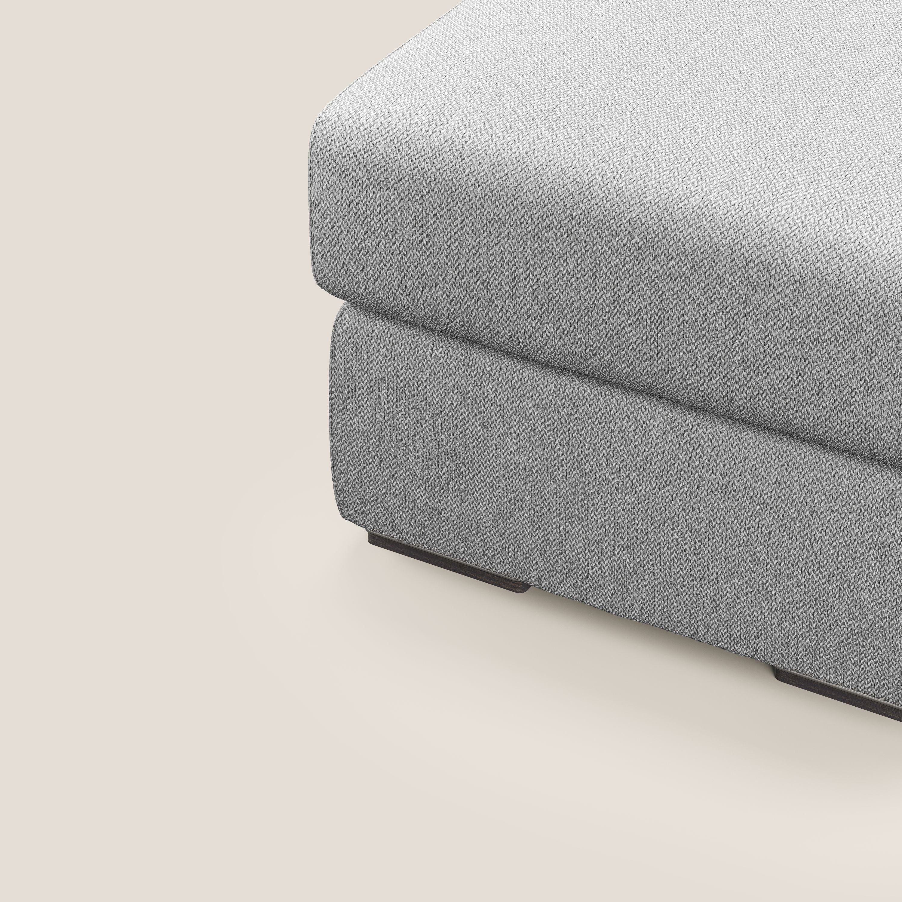 Sun pouf coffre en tissu détachable T05 gris - Image 5