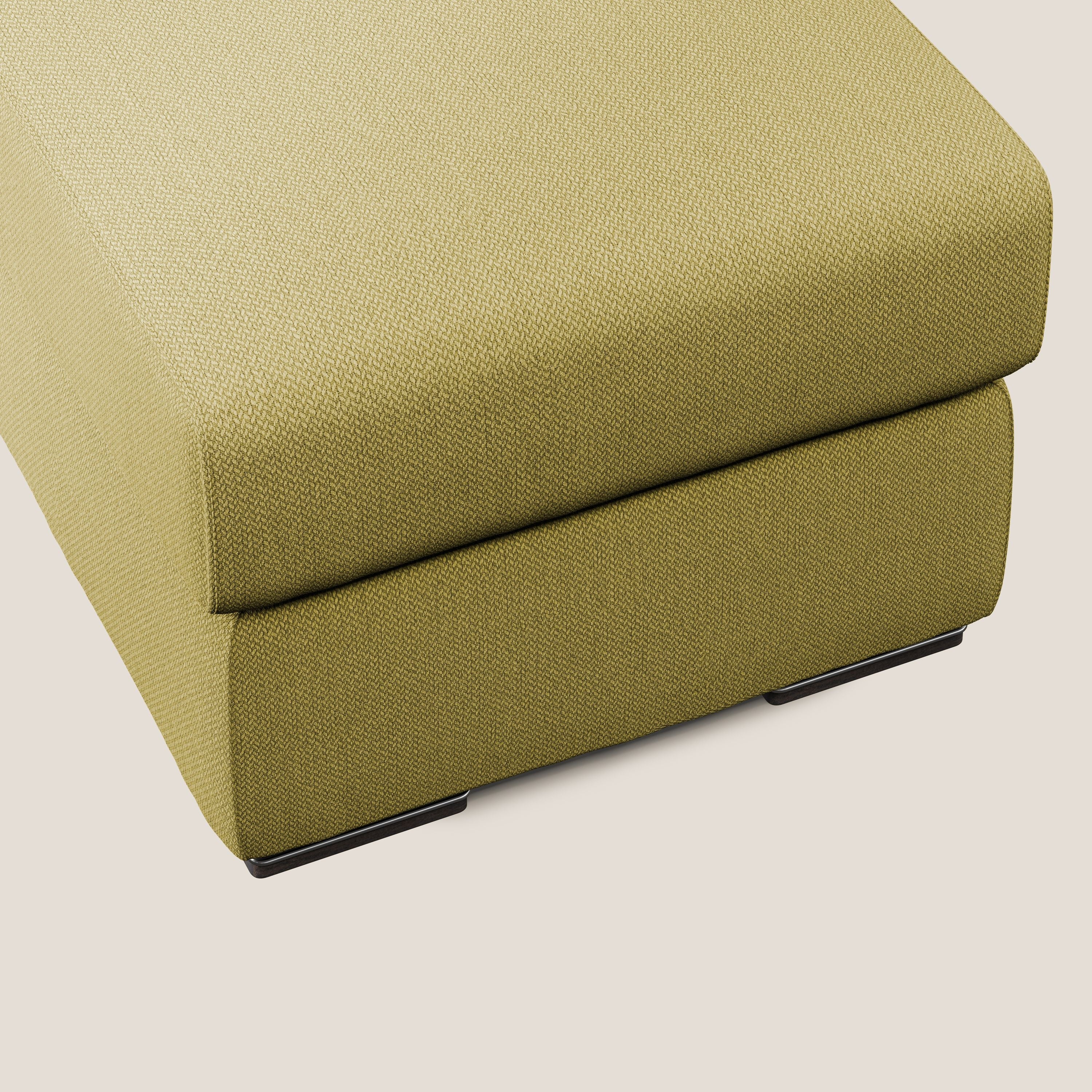 Sun pouf coffre en tissu détachable T05 jaune - Image 4