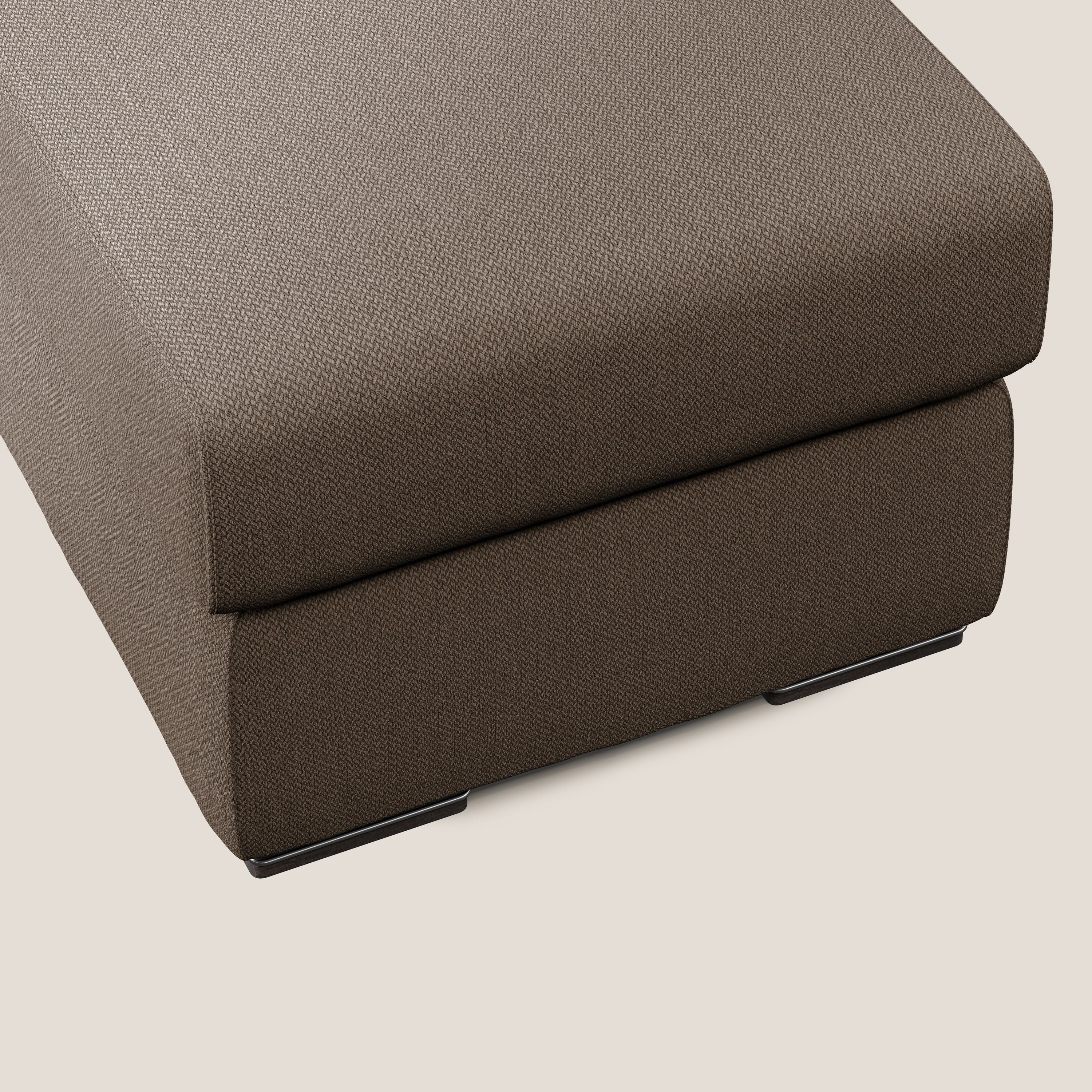 Sun pouf coffre en tissu détachable T05 marron - Image 4