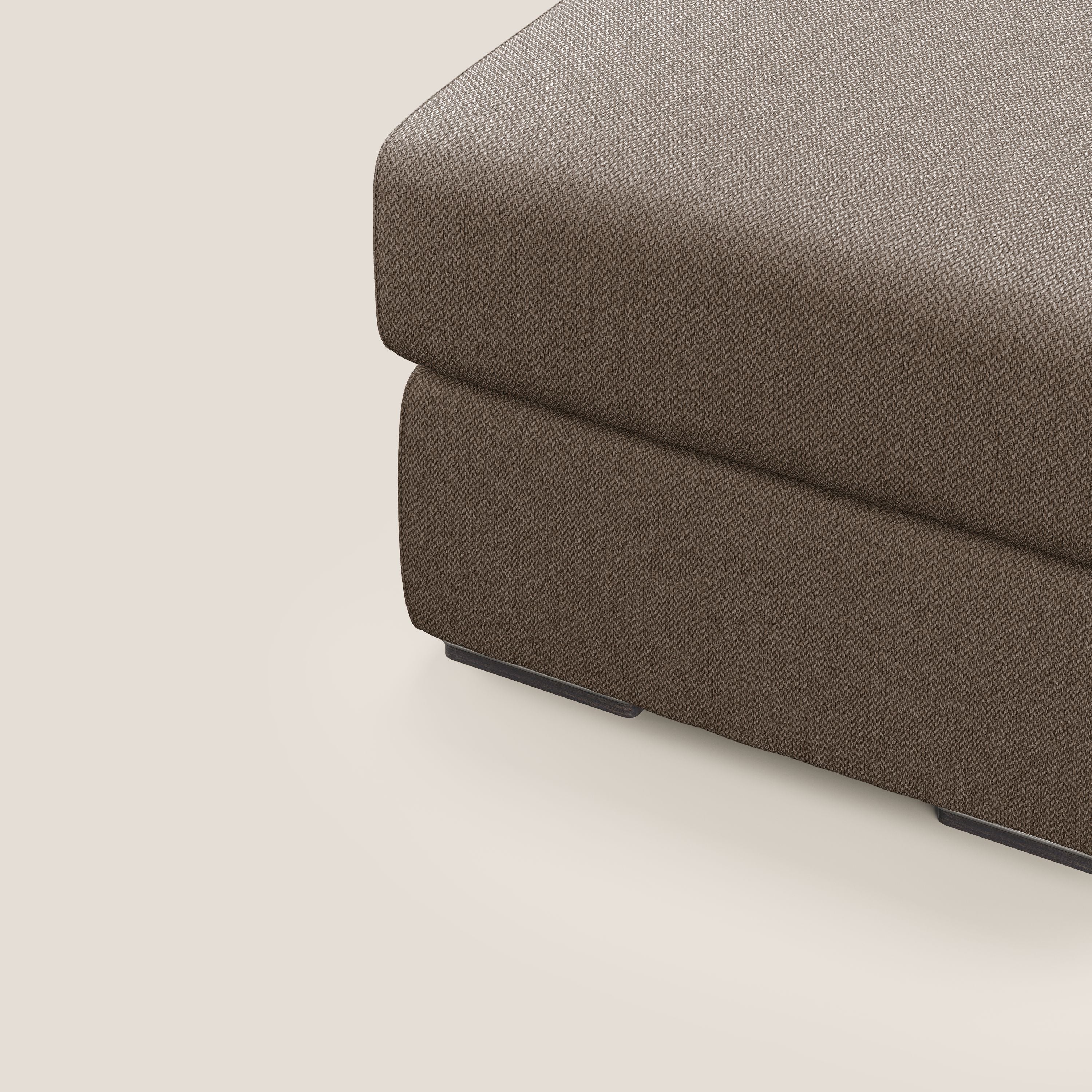 Sun pouf coffre en tissu détachable T05 marron - Image 5