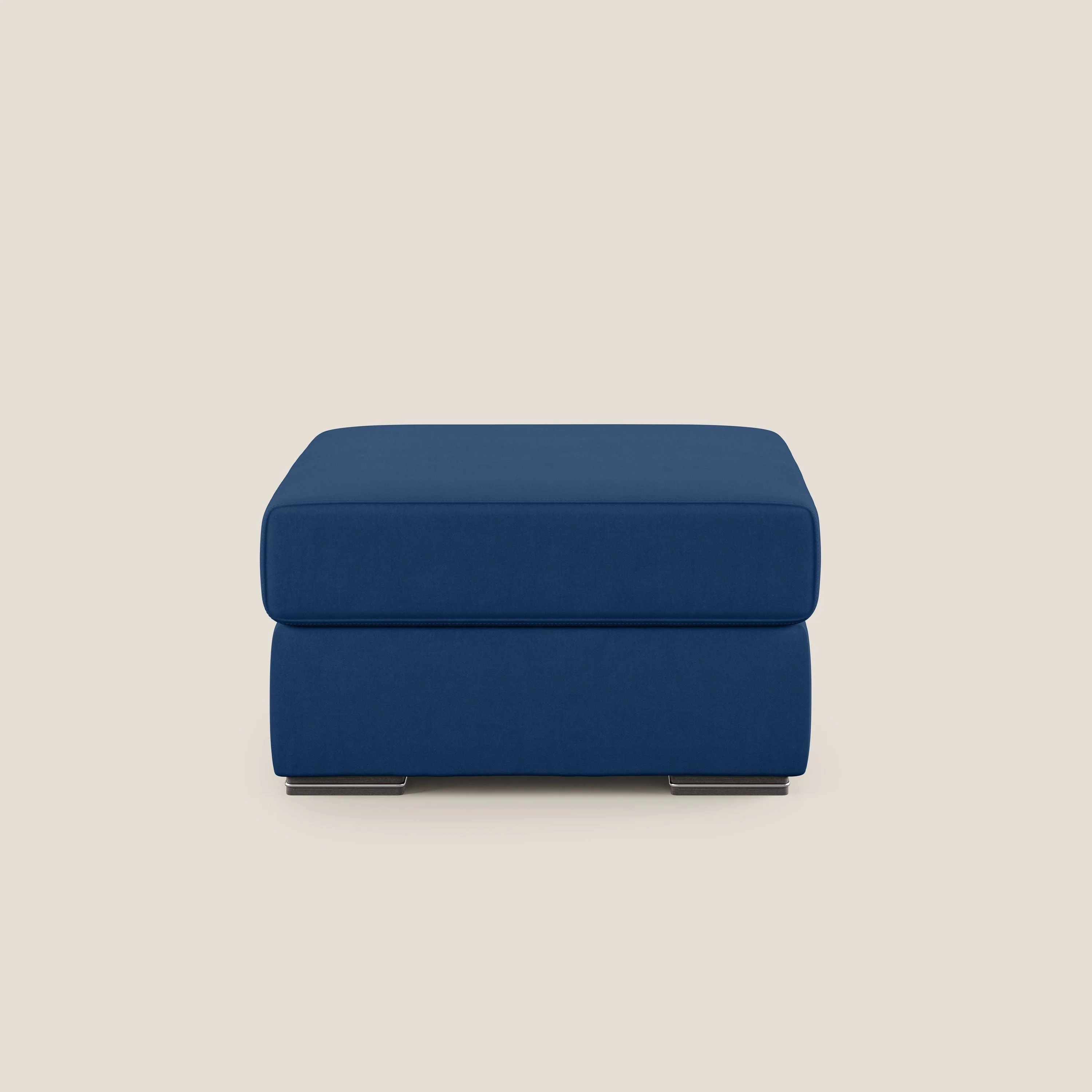 Sun pouf coffre en microfibre détachable T11 bleu