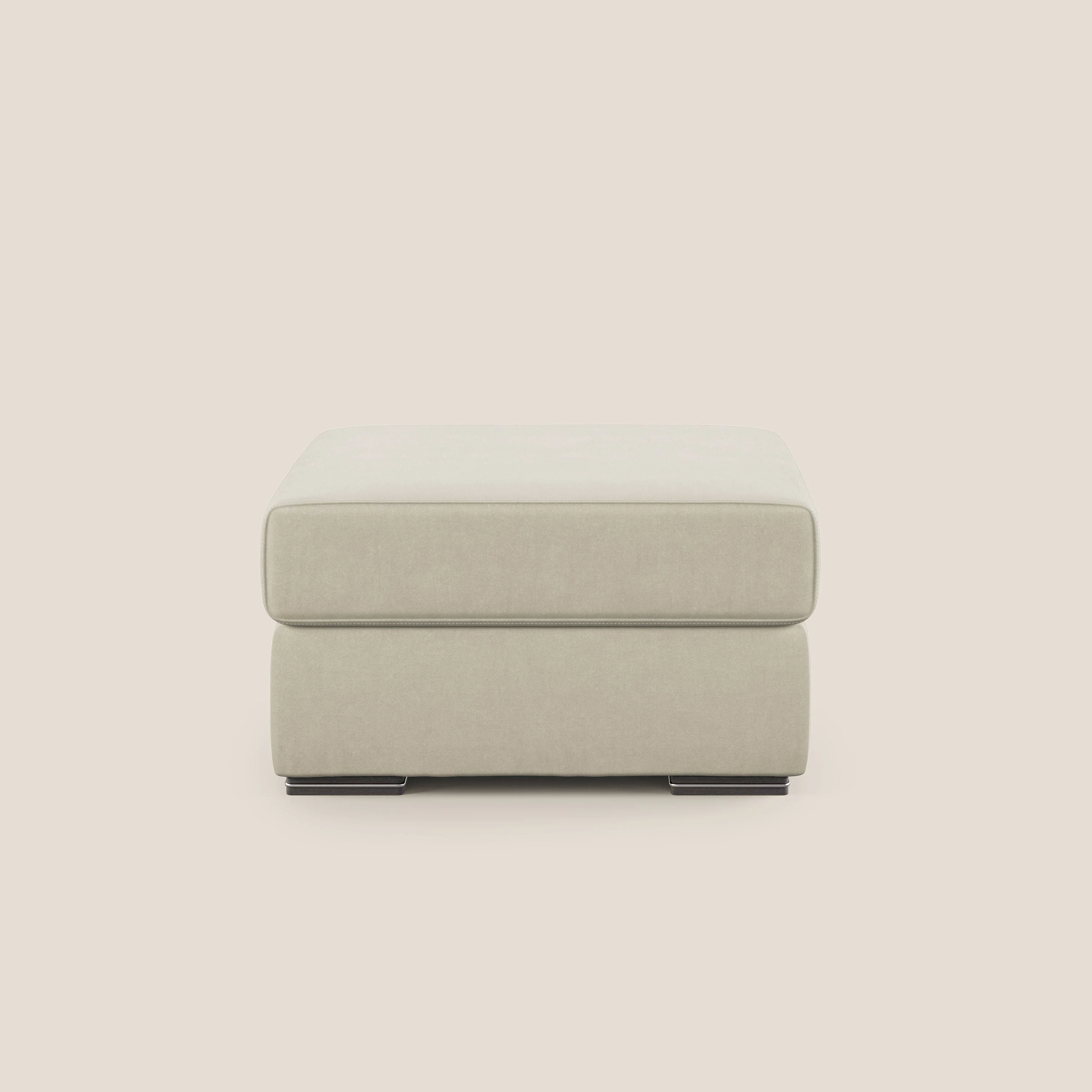 Sun pouf coffre en microfibre détachable T11 crÚme